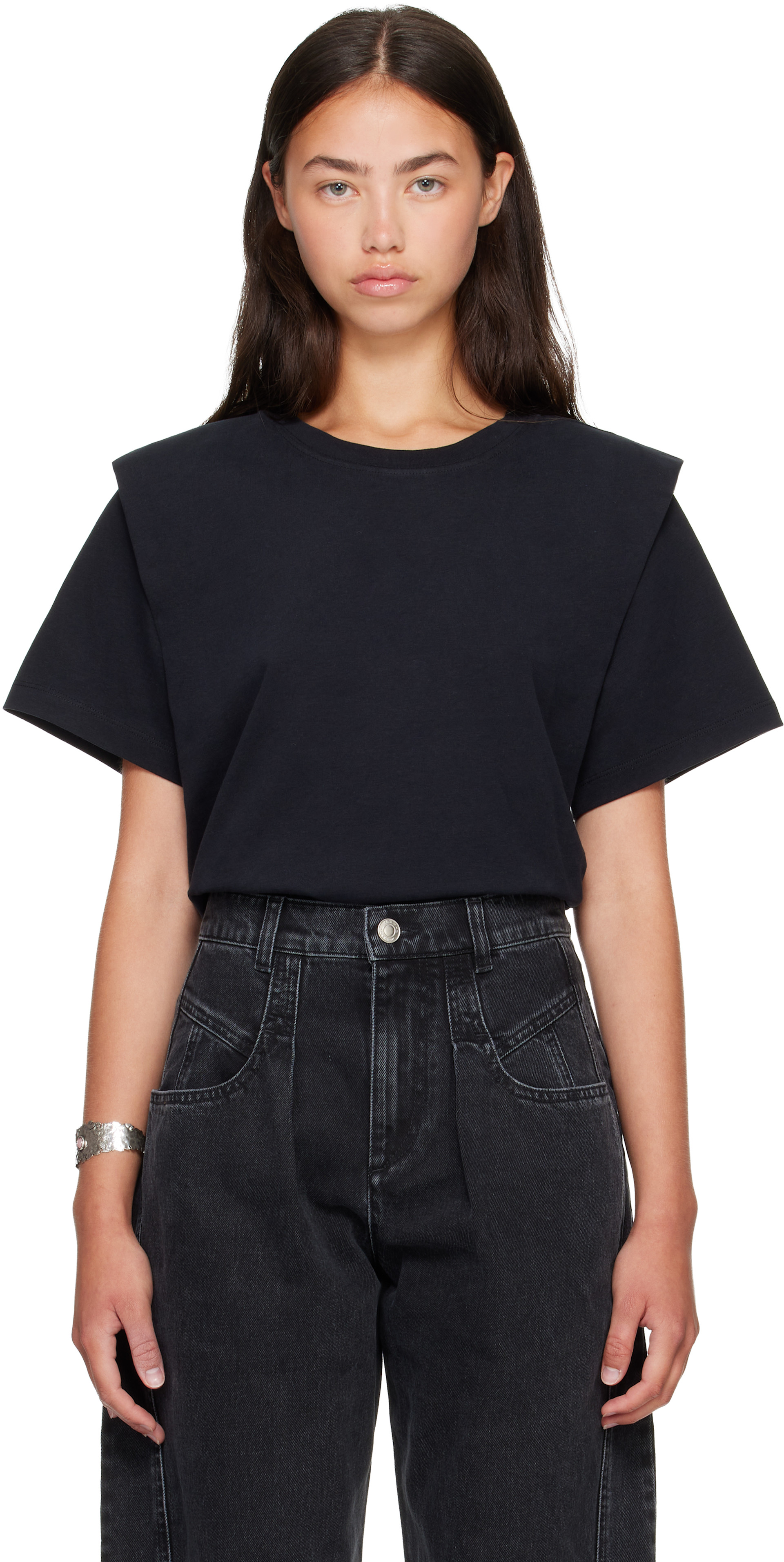 Isabel Marant: Black Zelitos T-shirt | SSENSE