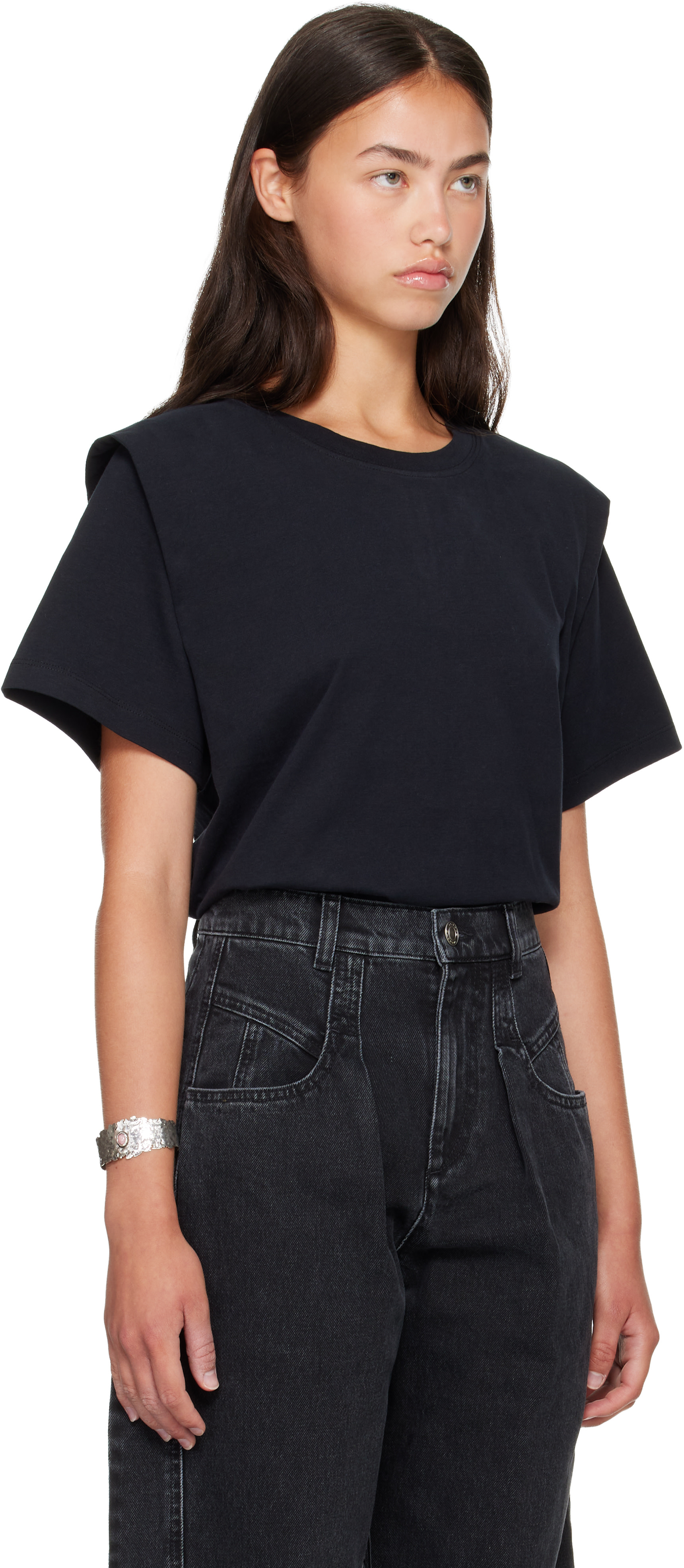 Isabel Marant: Black Zelitos T-shirt | SSENSE
