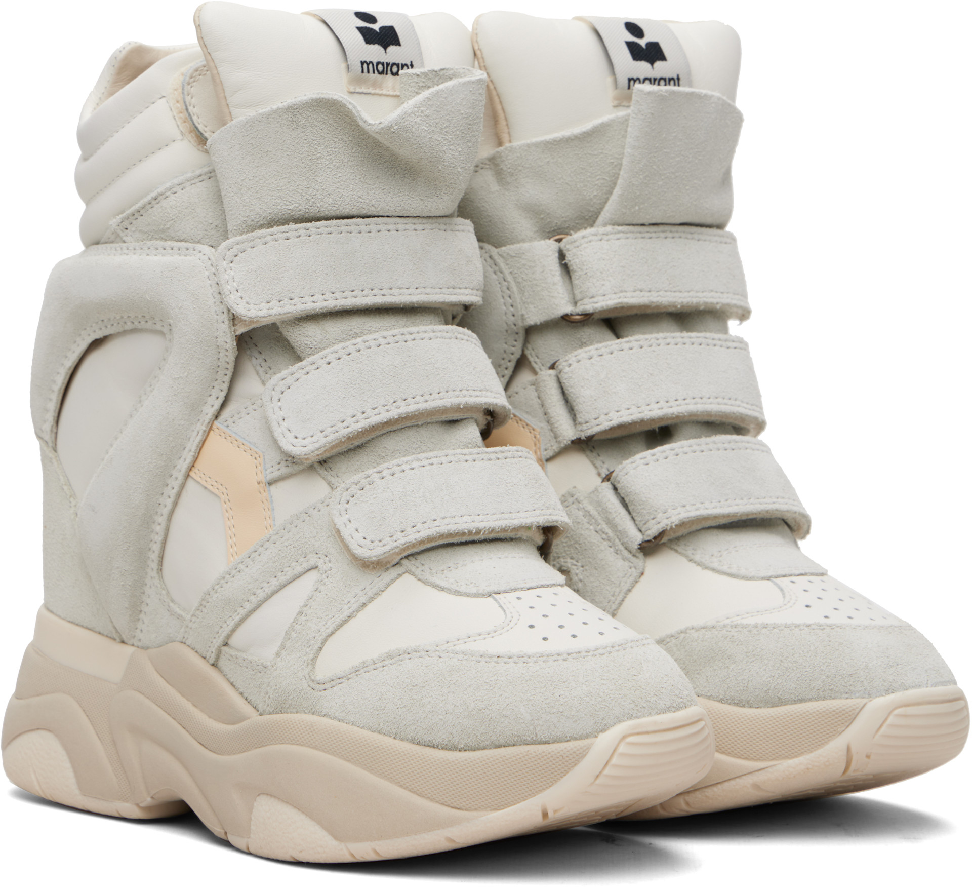 Isabel Marant - Baskets Balskee blanc cassé