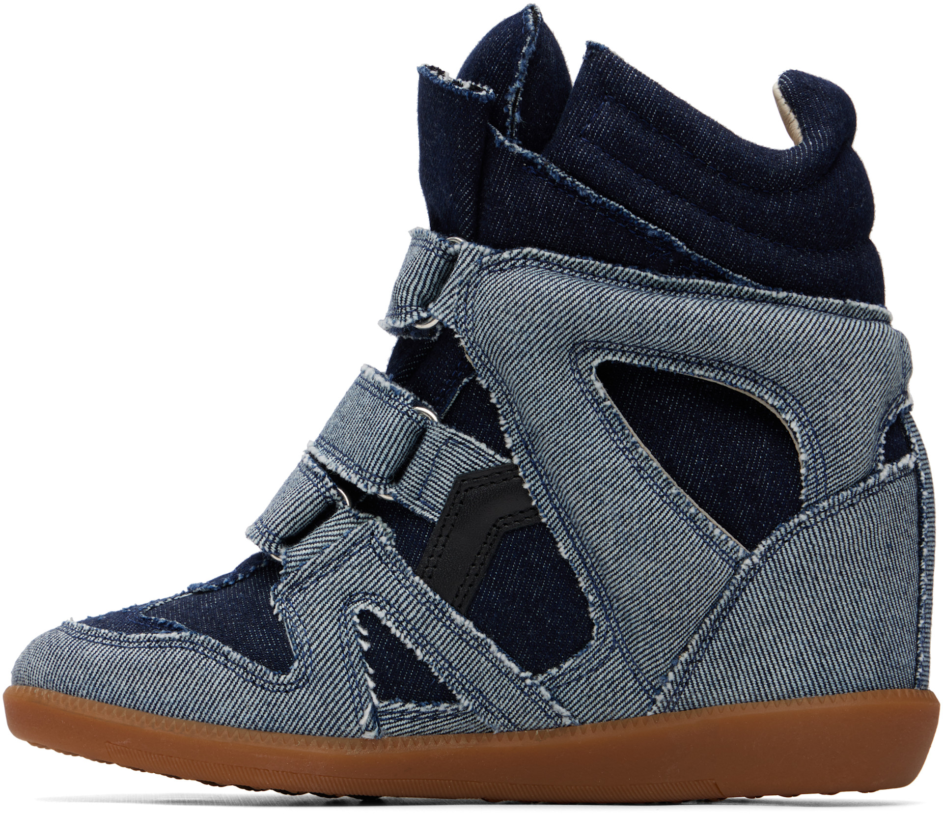レア　isabel marant デニム　スニーカー　bekett 38 Isabel Marant: ブルー Bekett スニーカー | SSENSE 日本