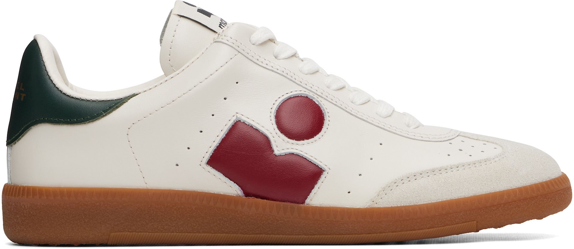 Isabel Marant - Baskets Bryce blanc et rouge