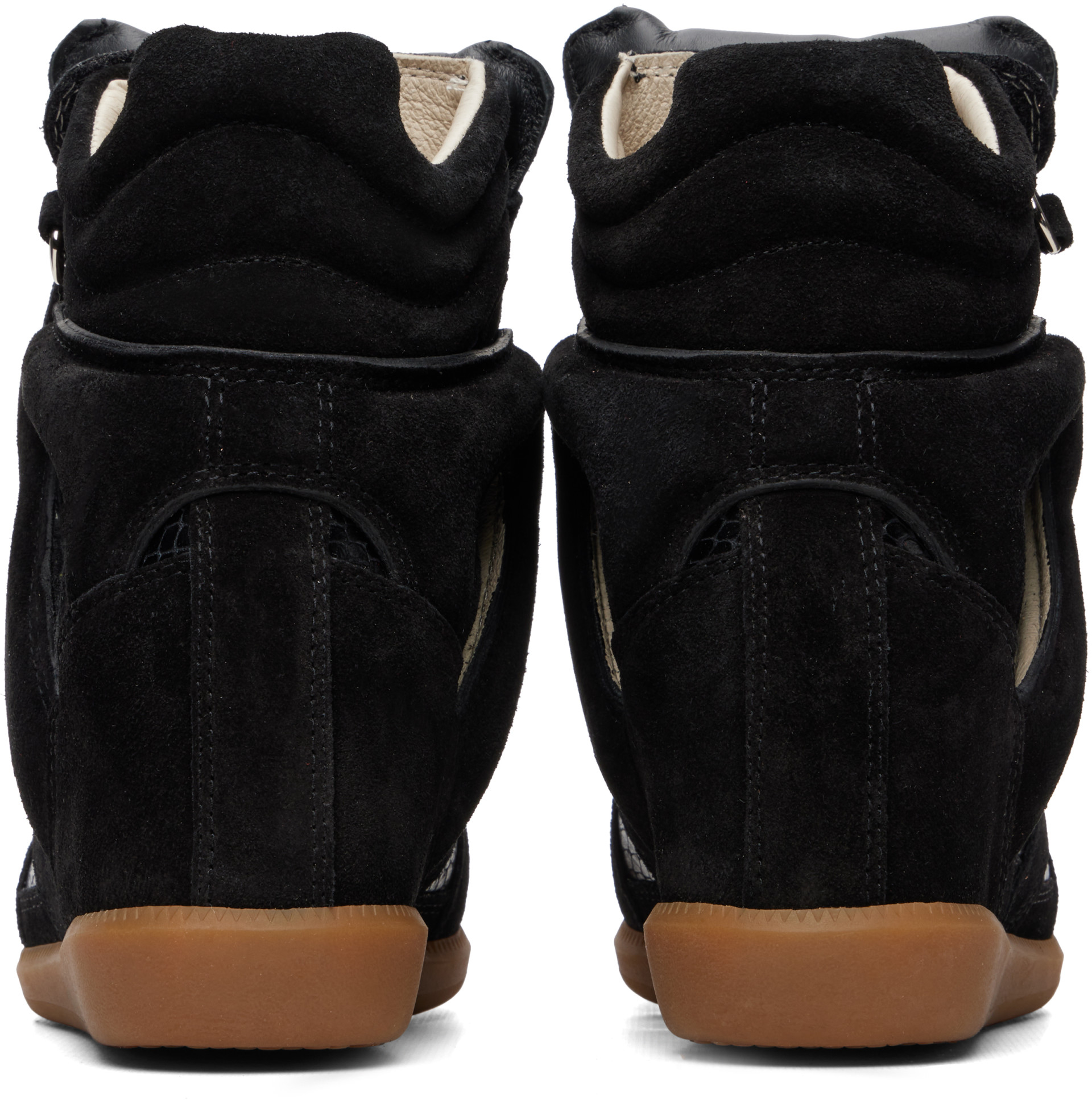 Isabel Marant - Black Python Bekett Ring Sneakers