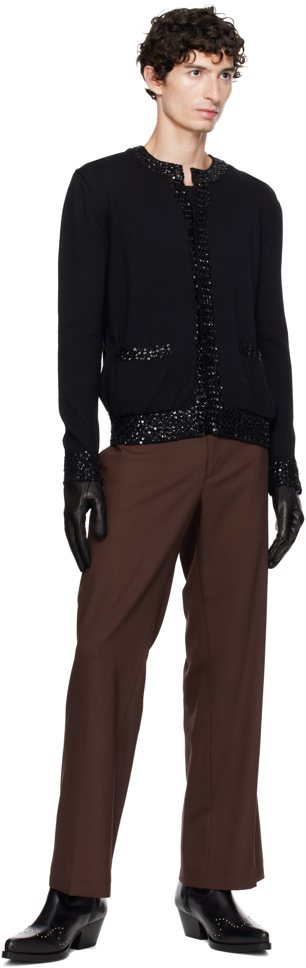 Ernest W. Baker - Black Leather Gloves
