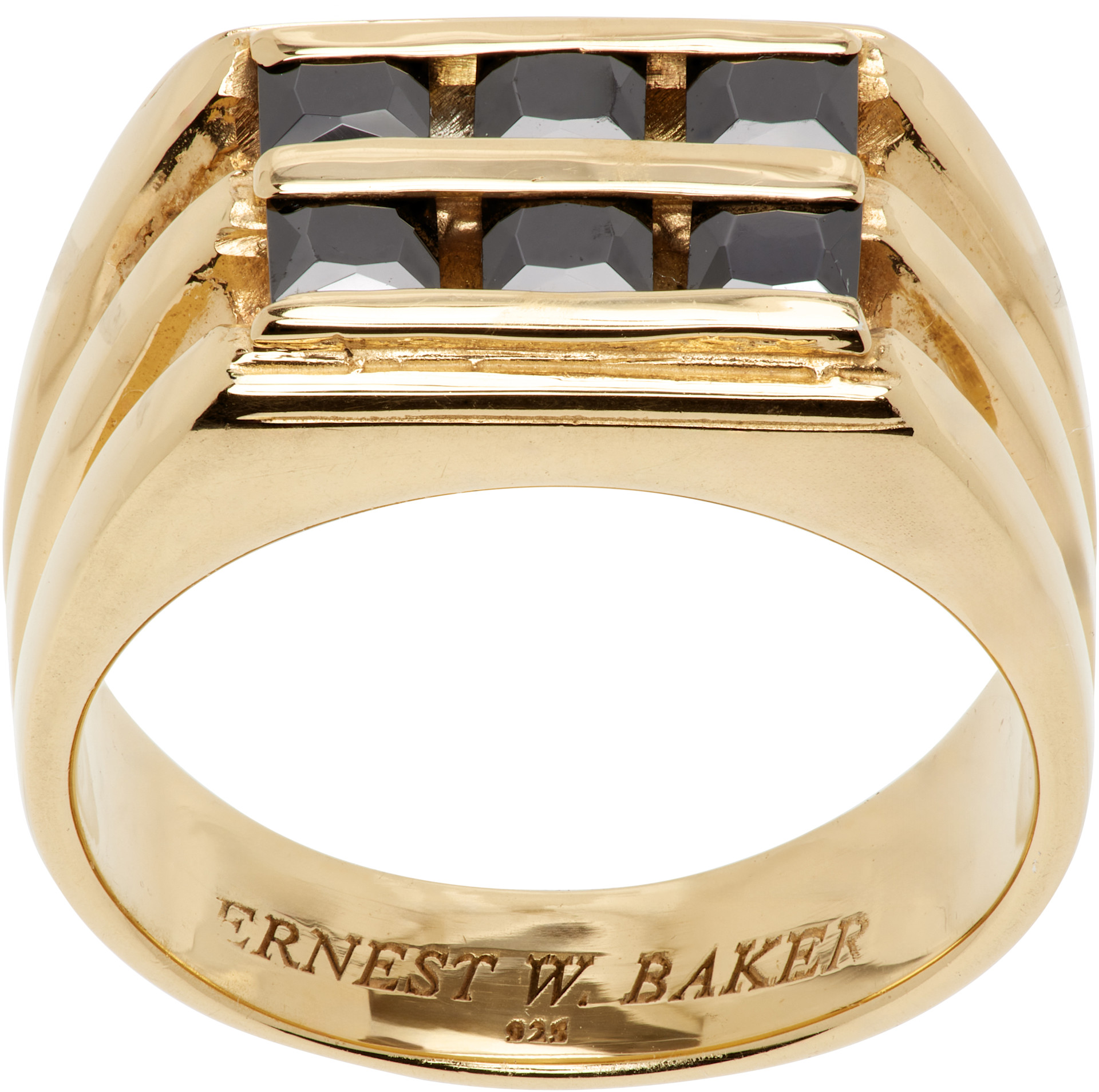 ERNEST W. BAKER - Bague à six pierres
