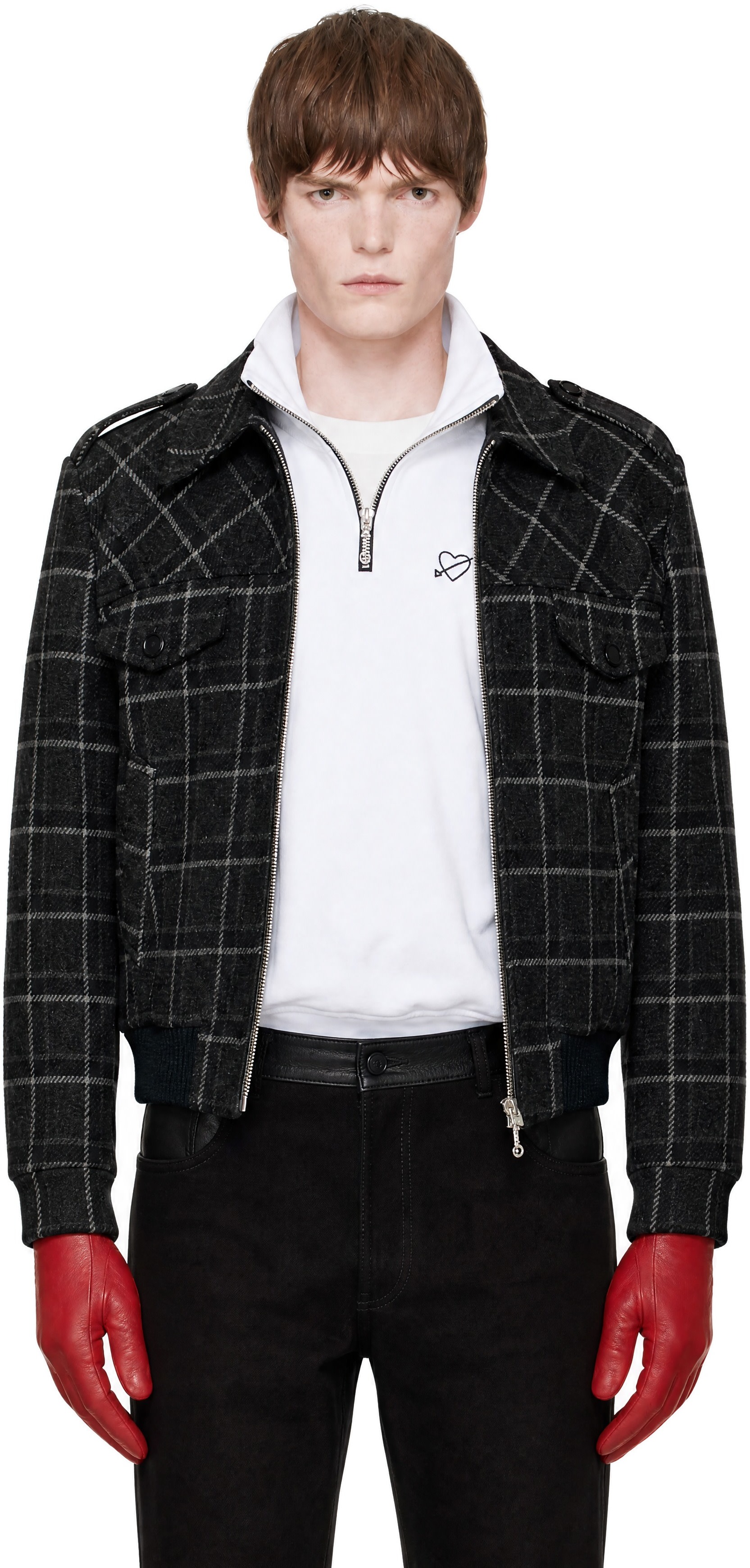 Ernest W. Baker - Gray Check Bomber Jacket