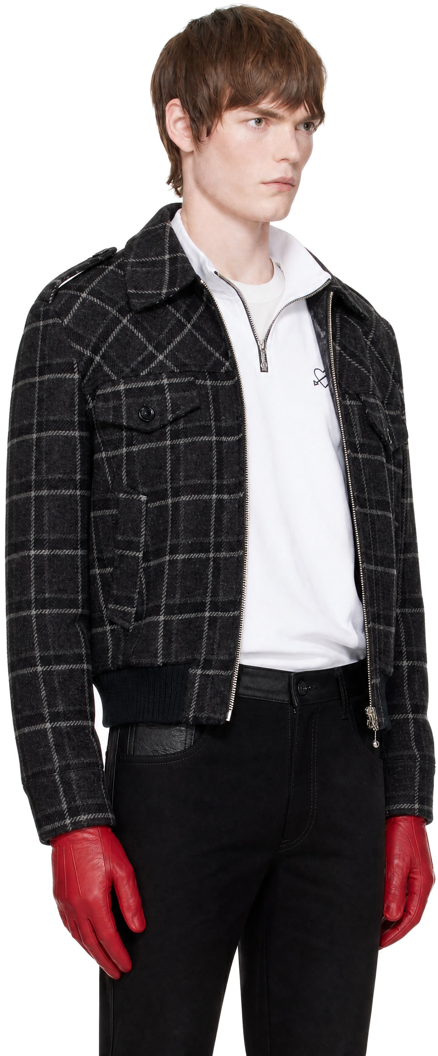 Ernest W. Baker - Gray Check Bomber Jacket