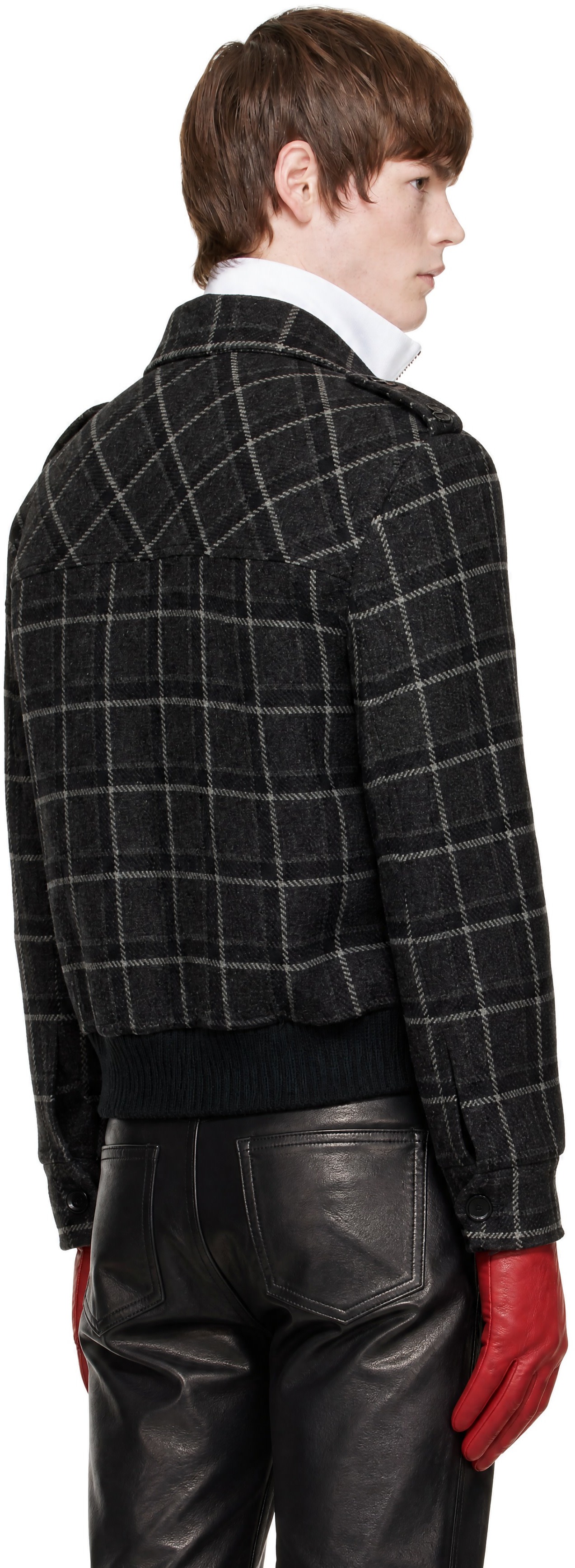 Ernest W. Baker - Gray Check Bomber Jacket