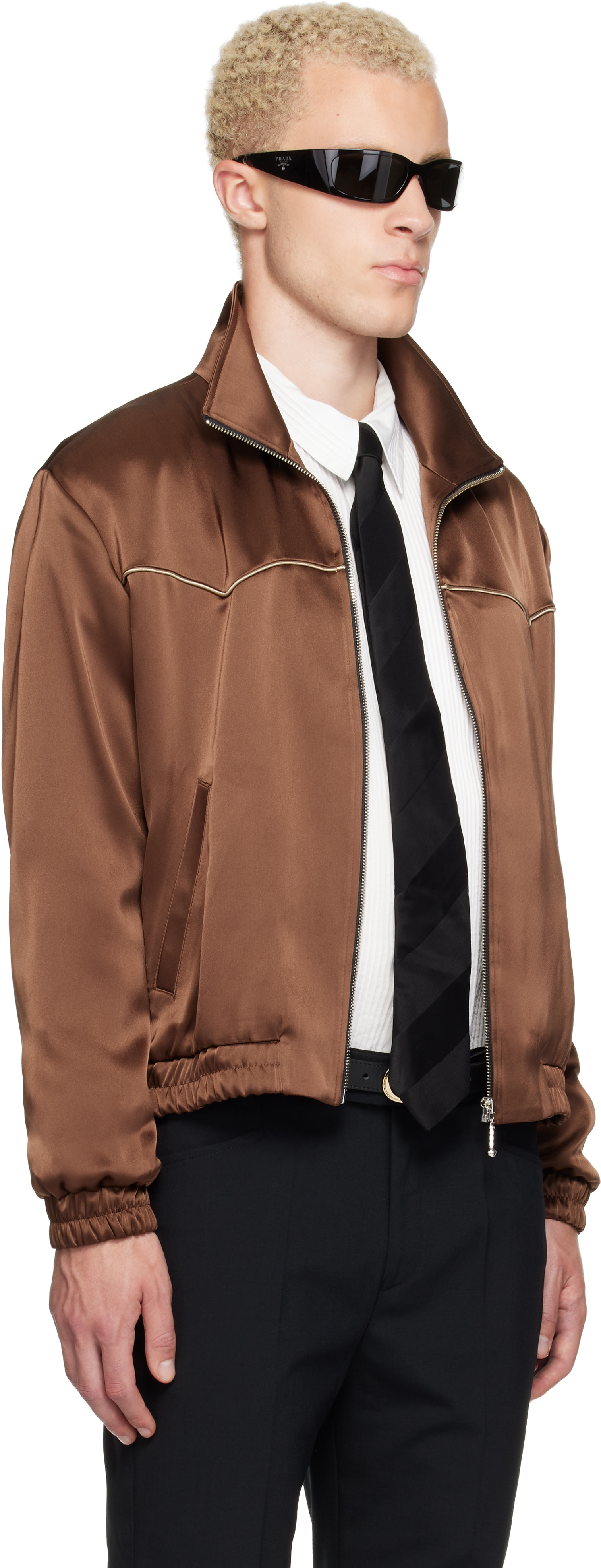 Ernest W. Baker - SSENSE Exclusive Brown Western Track Jacket