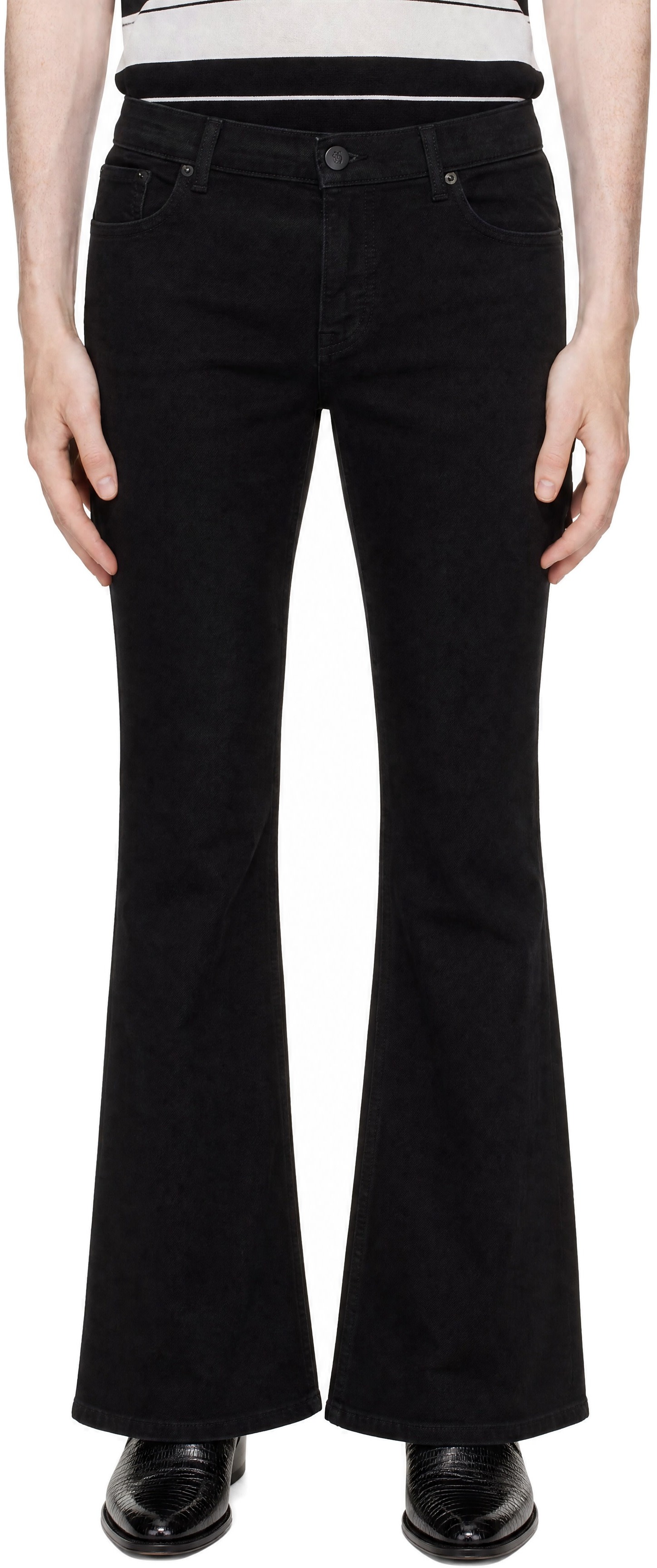 Ernest W. Baker - Black Flare Jeans