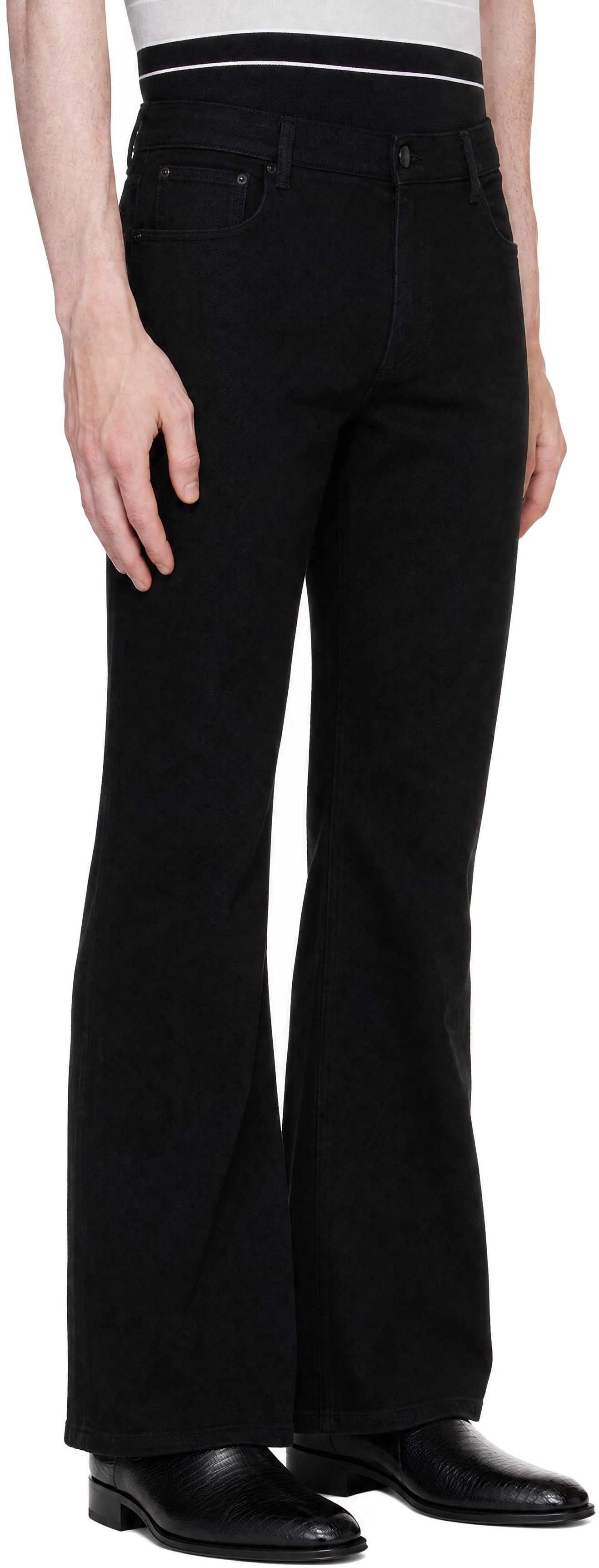 Ernest W. Baker - Black Flare Jeans