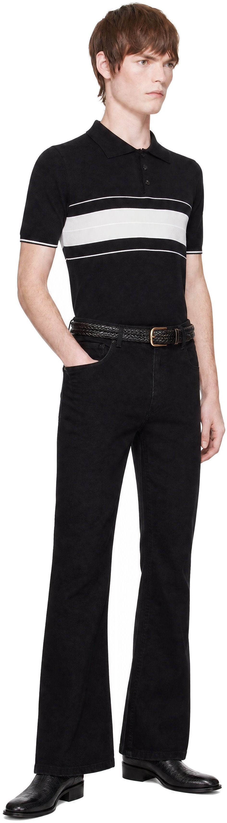 Ernest W. Baker - Black Flare Jeans