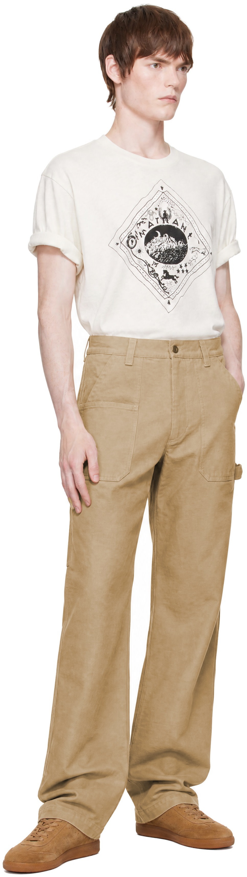 Isabel Marant - Pantalon Ablo beige