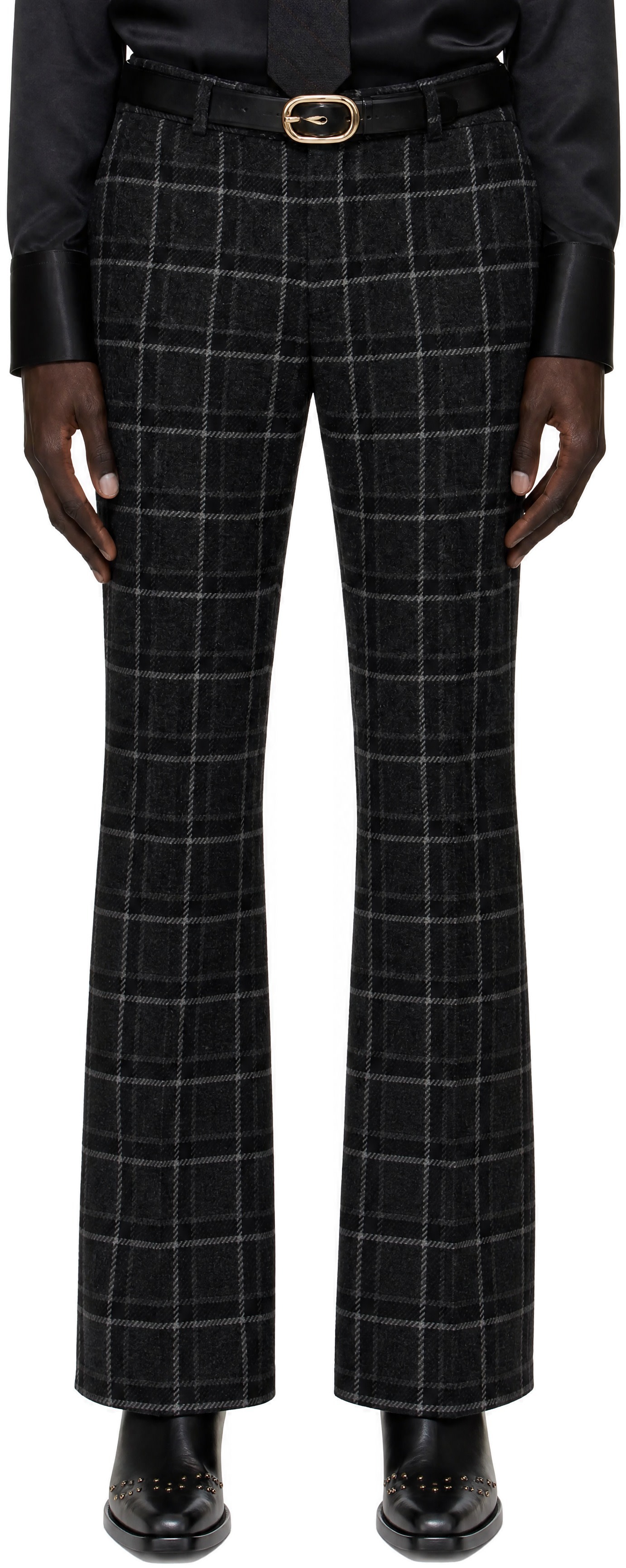 ERNEST W. BAKER - Pantalon évasé décontracté gris