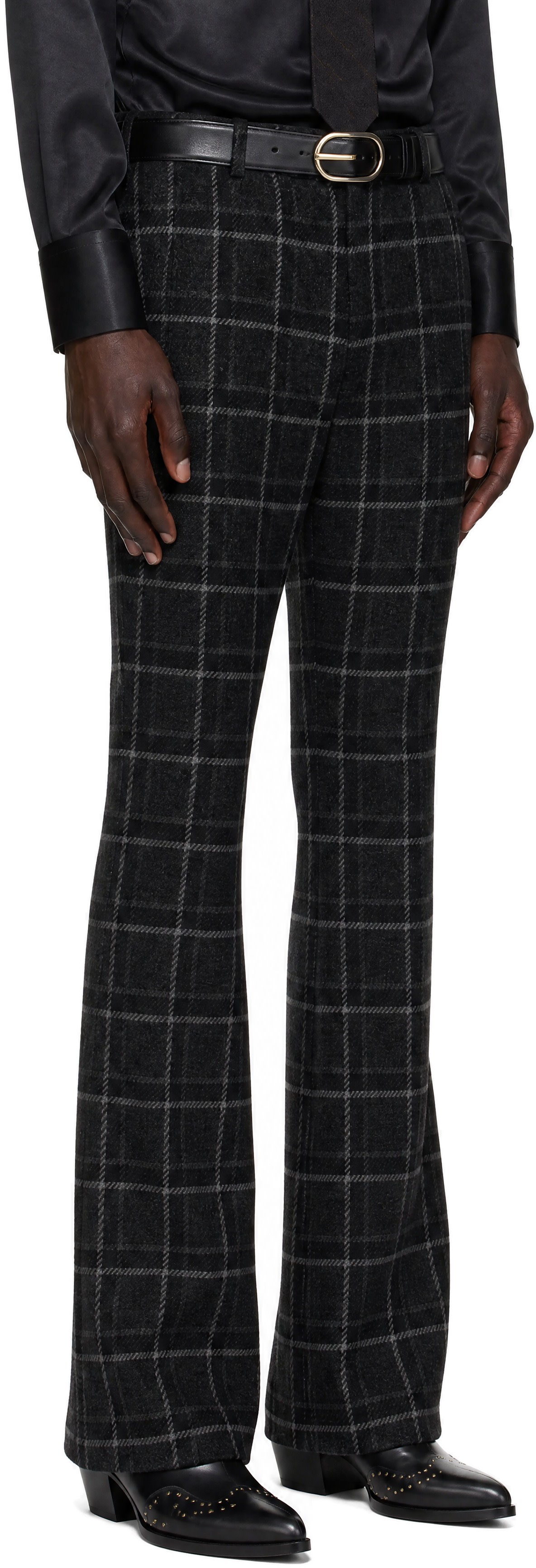 ERNEST W. BAKER - Pantalon évasé décontracté gris