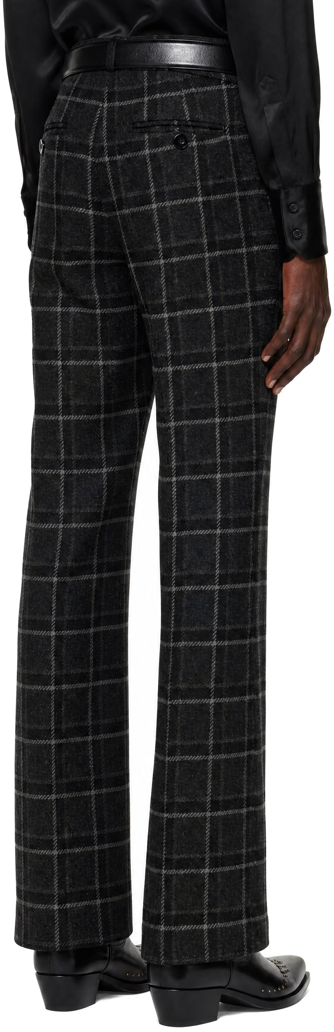 ERNEST W. BAKER - Pantalon évasé décontracté gris