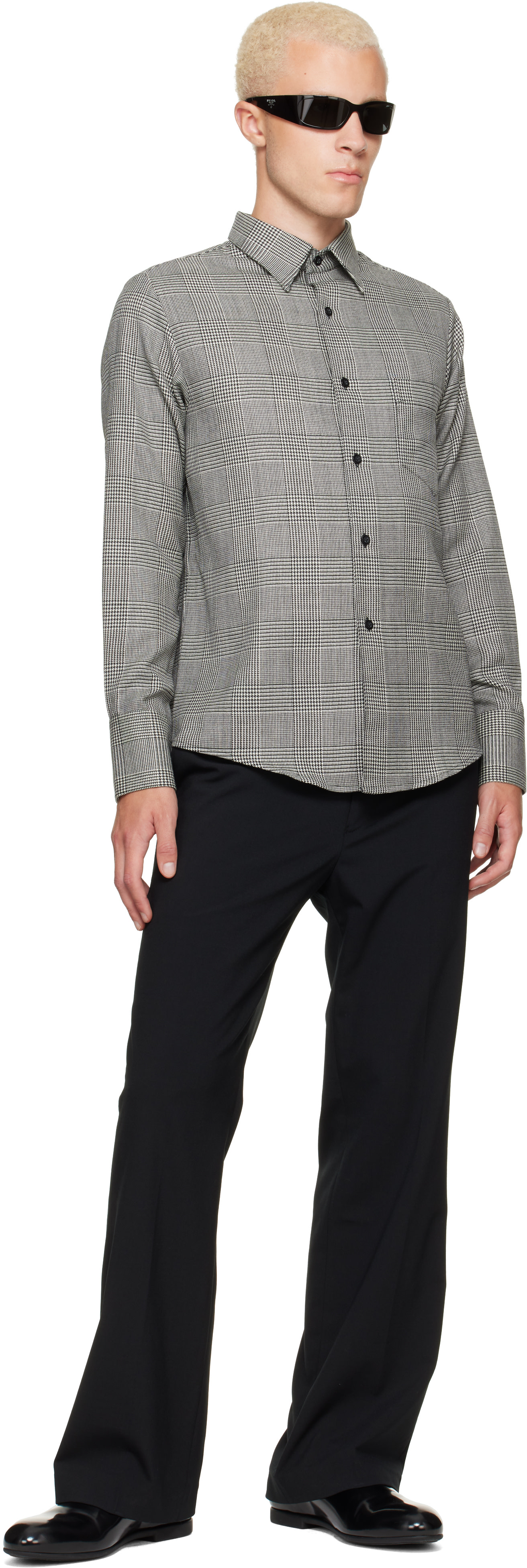 Ernest W. Baker: Black & White Classic Shirt | SSENSE