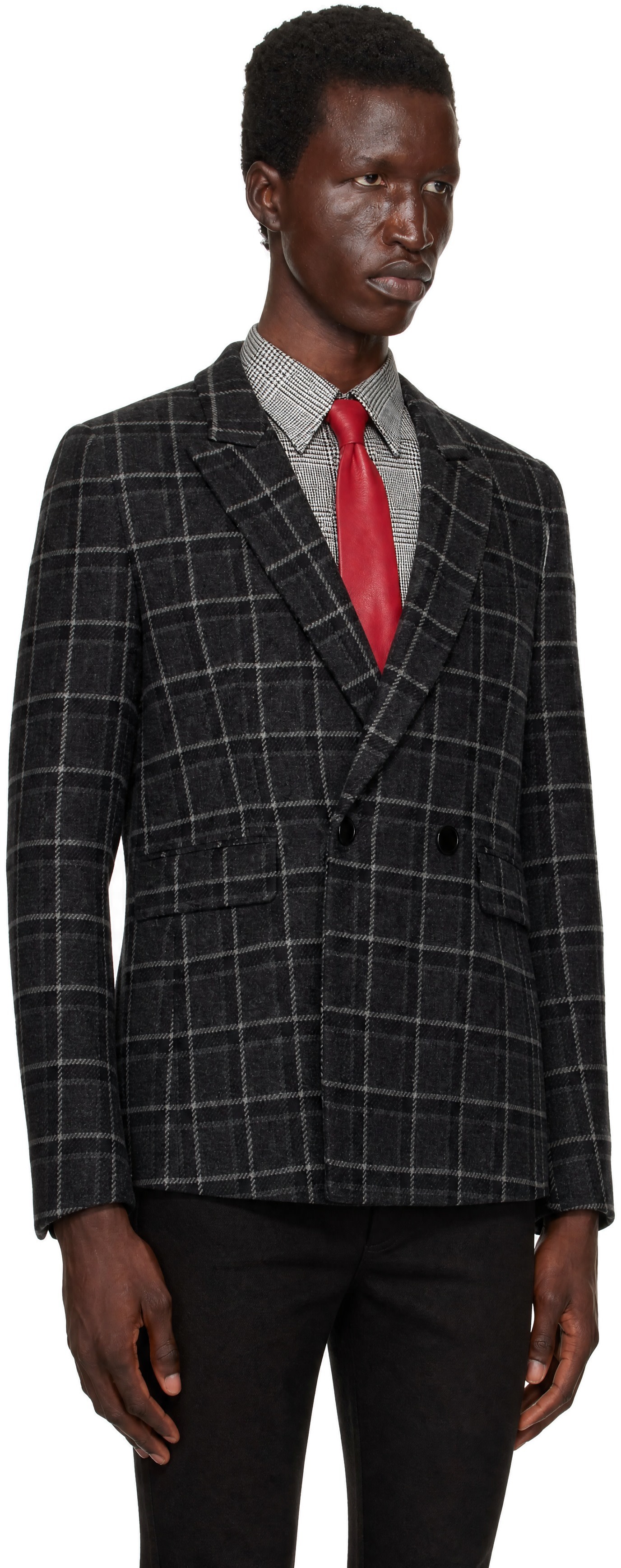 Ernest W. Baker - Gray Double Breasted Blazer