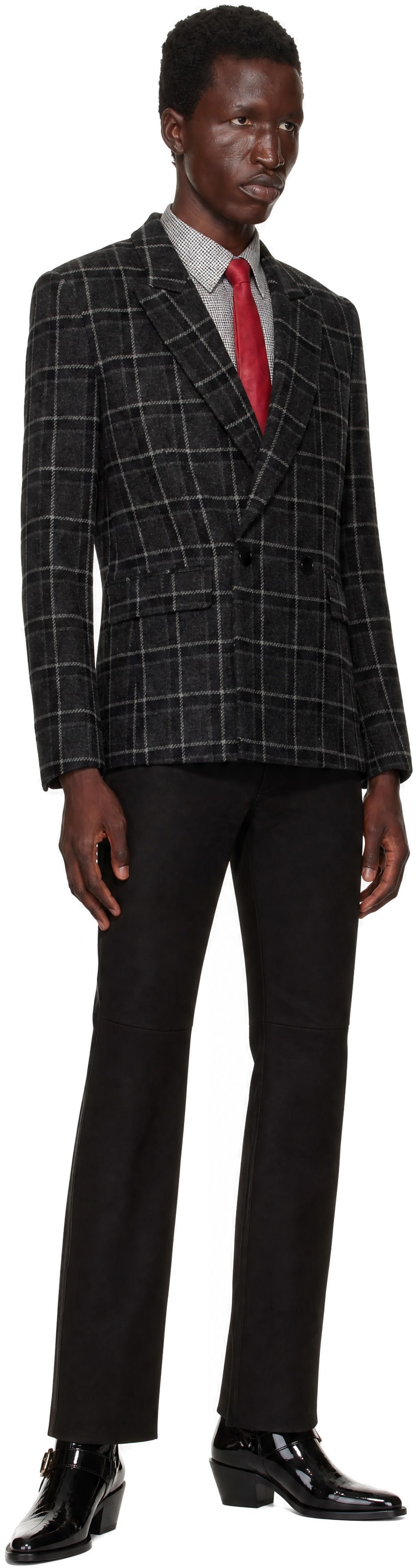 Ernest W. Baker - Gray Double Breasted Blazer