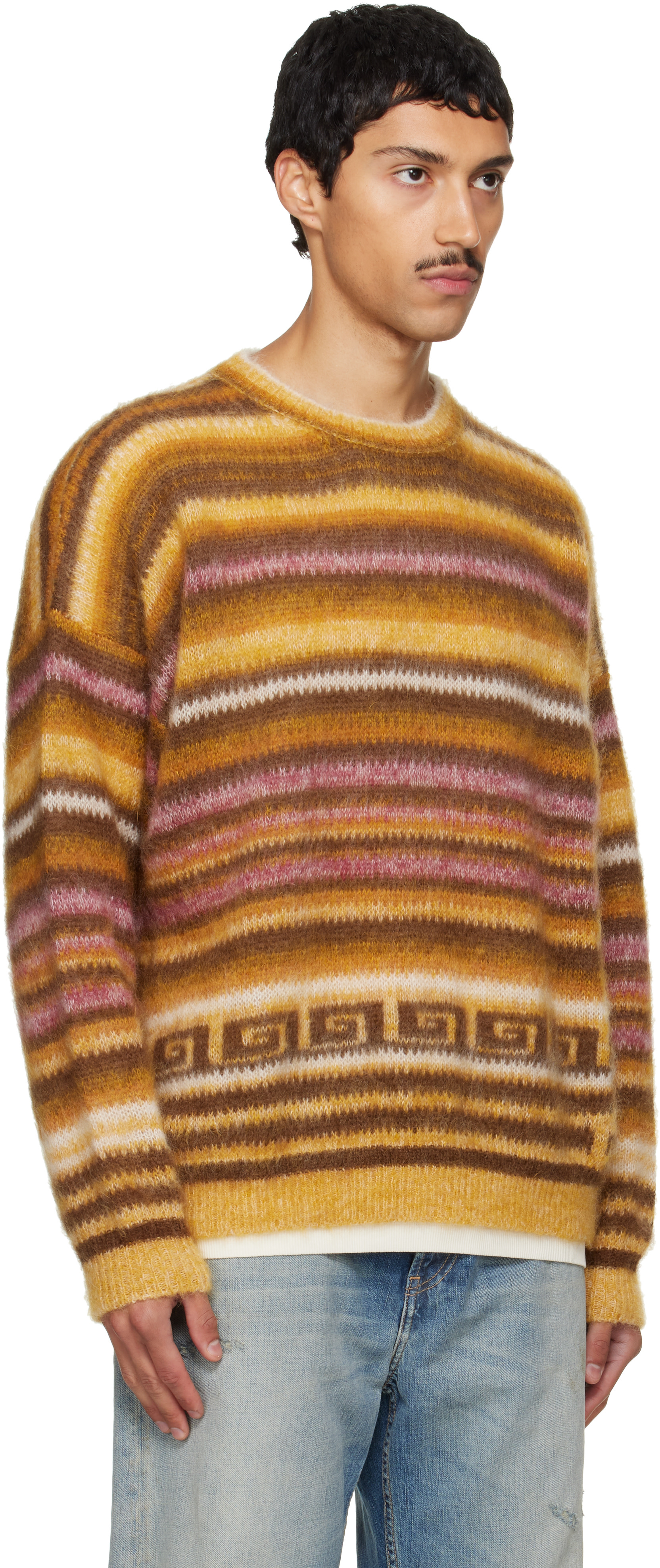 Isabel Marant - Pull Scolan brun clair et rose