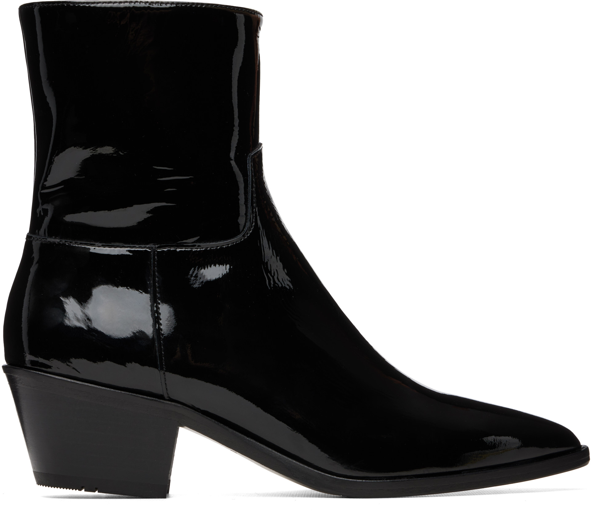 Ernest W. Baker - Black Sharp Toe Western Boots
