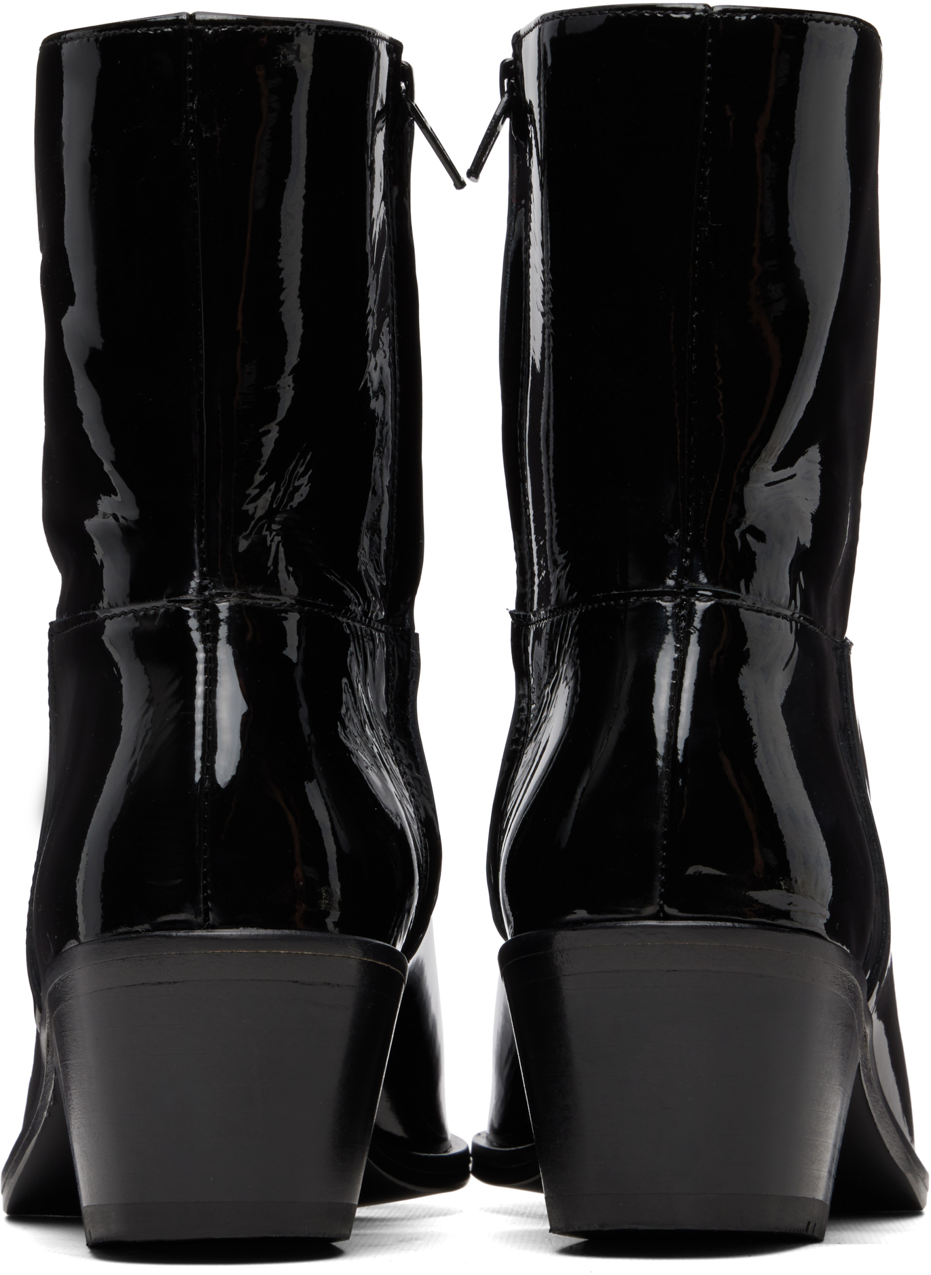 Ernest W. Baker - Black Sharp Toe Western Boots