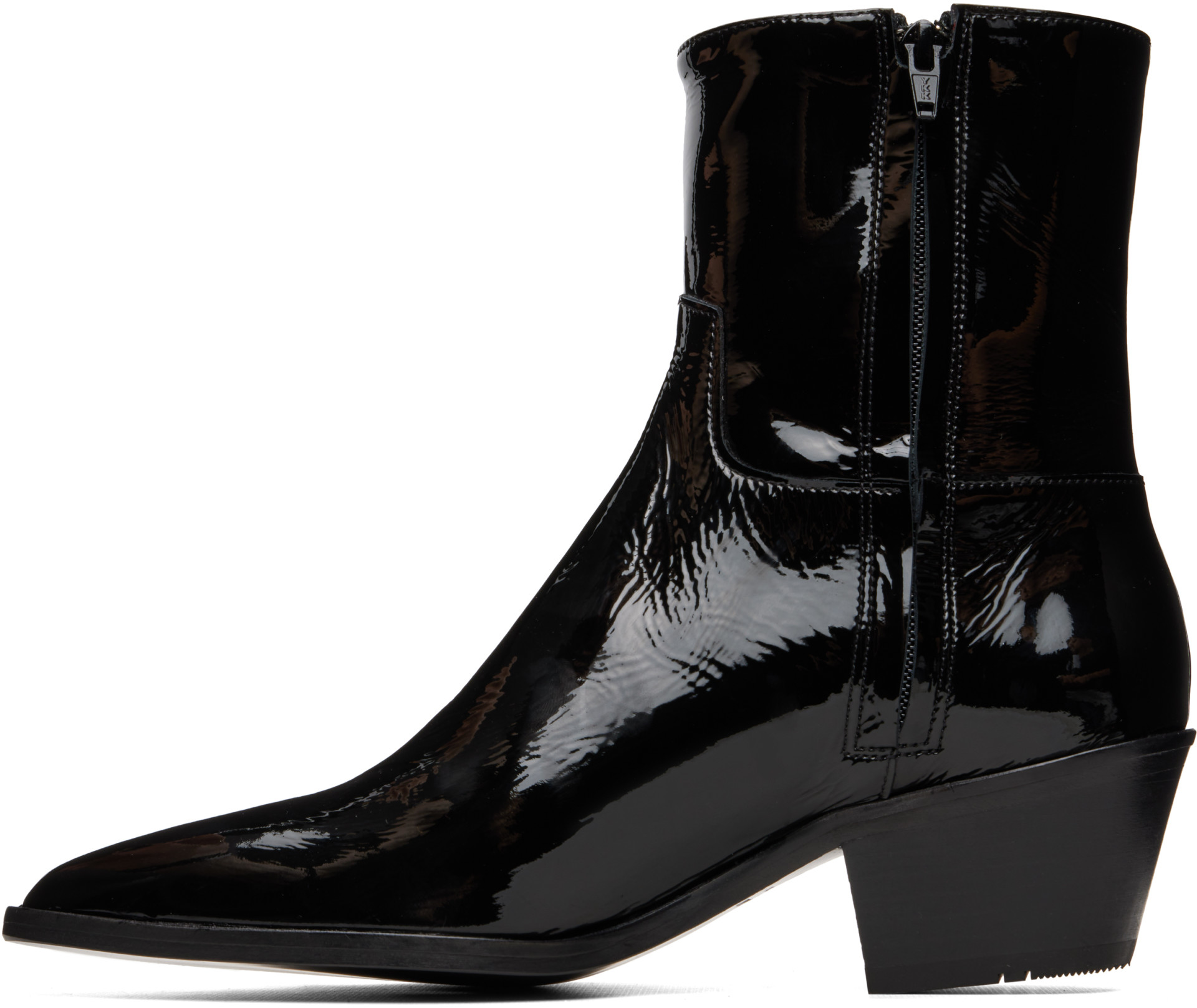 Ernest W. Baker - Black Sharp Toe Western Boots