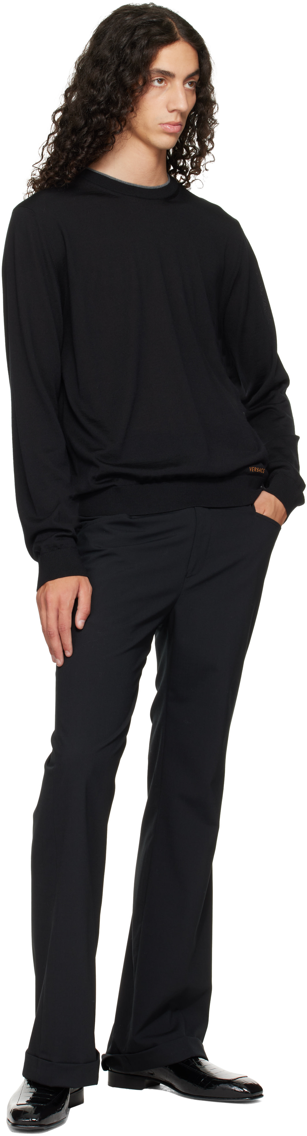 Ernest W. Baker - Black Tailored Leather Loafers