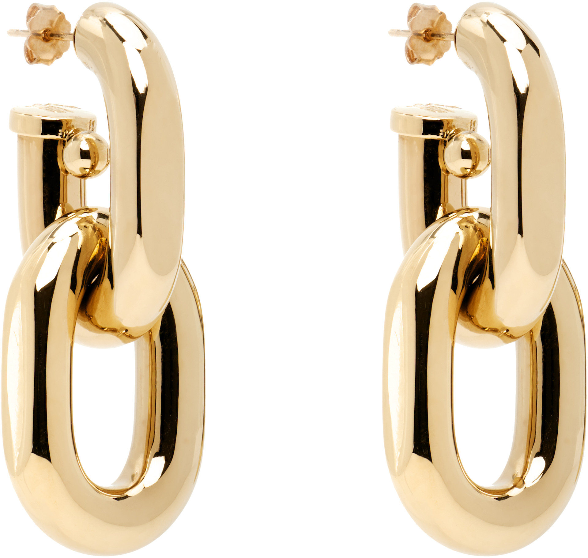 Rabanne - Double XL Link Earrings