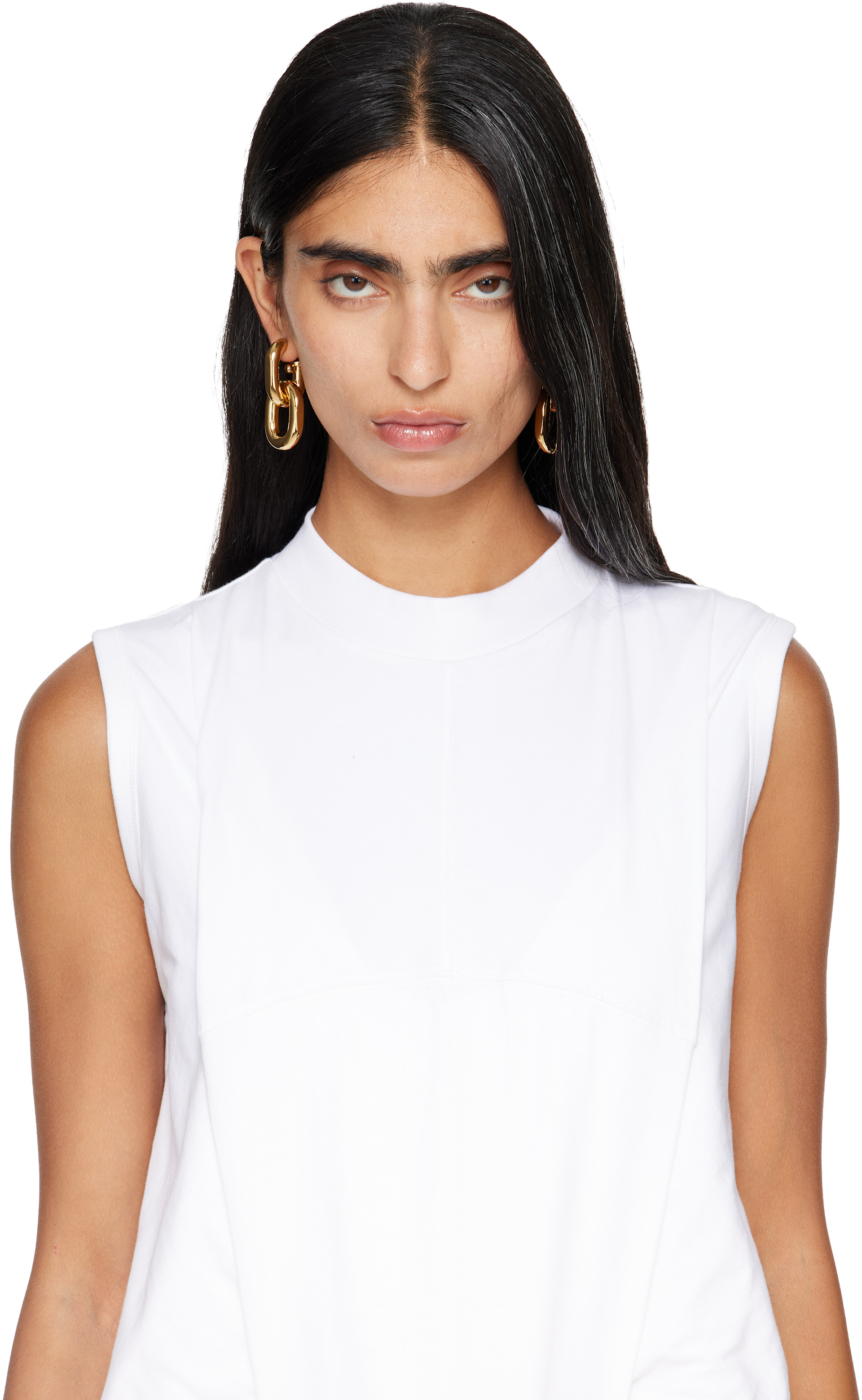 Rabanne - Double XL Link Earrings