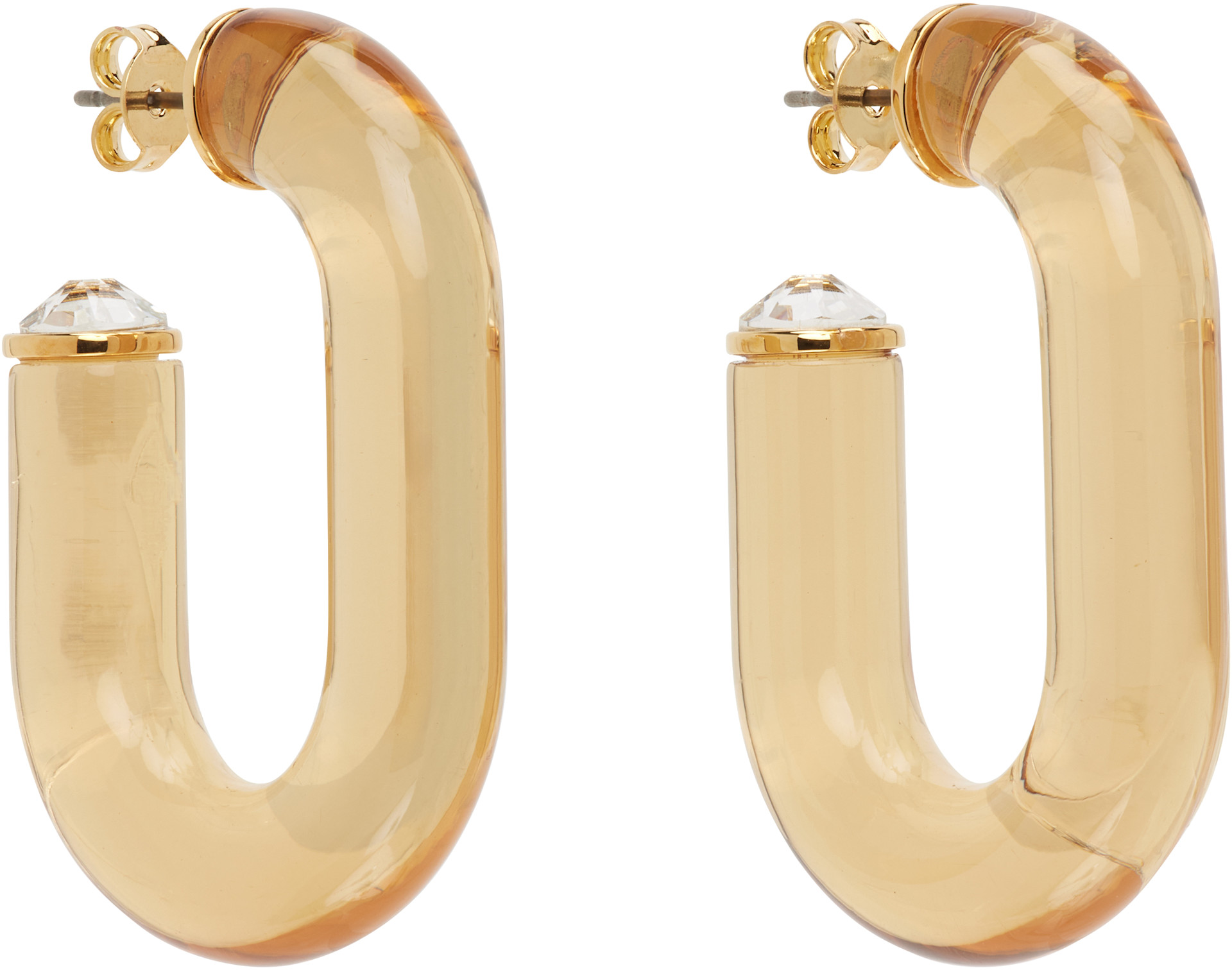 Rabanne - Boucles d'oreilles en forme de maillon