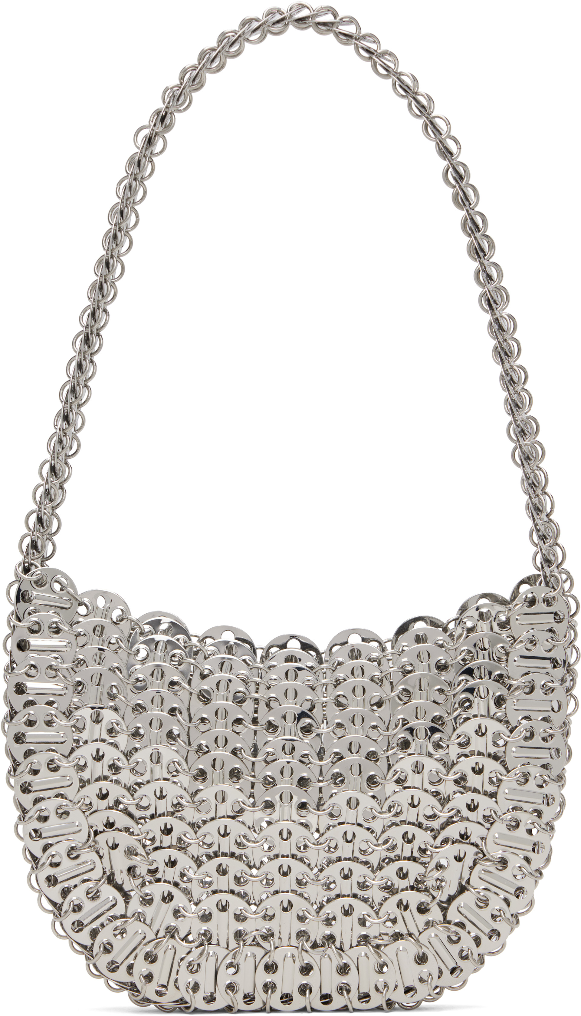 Rabanne - Silver Iconic 1969 Moon Bag