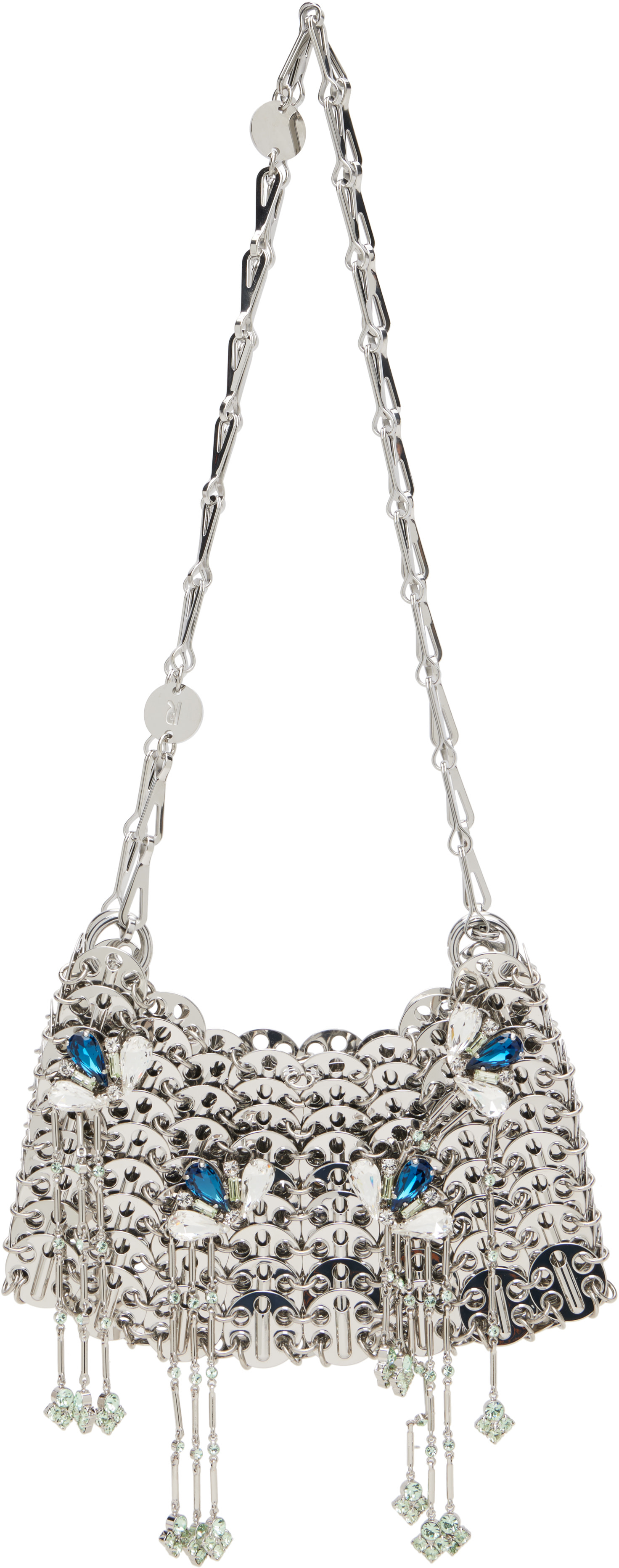 Rabanne: Silver Signature Jewels 1969 Nano Bag | SSENSE