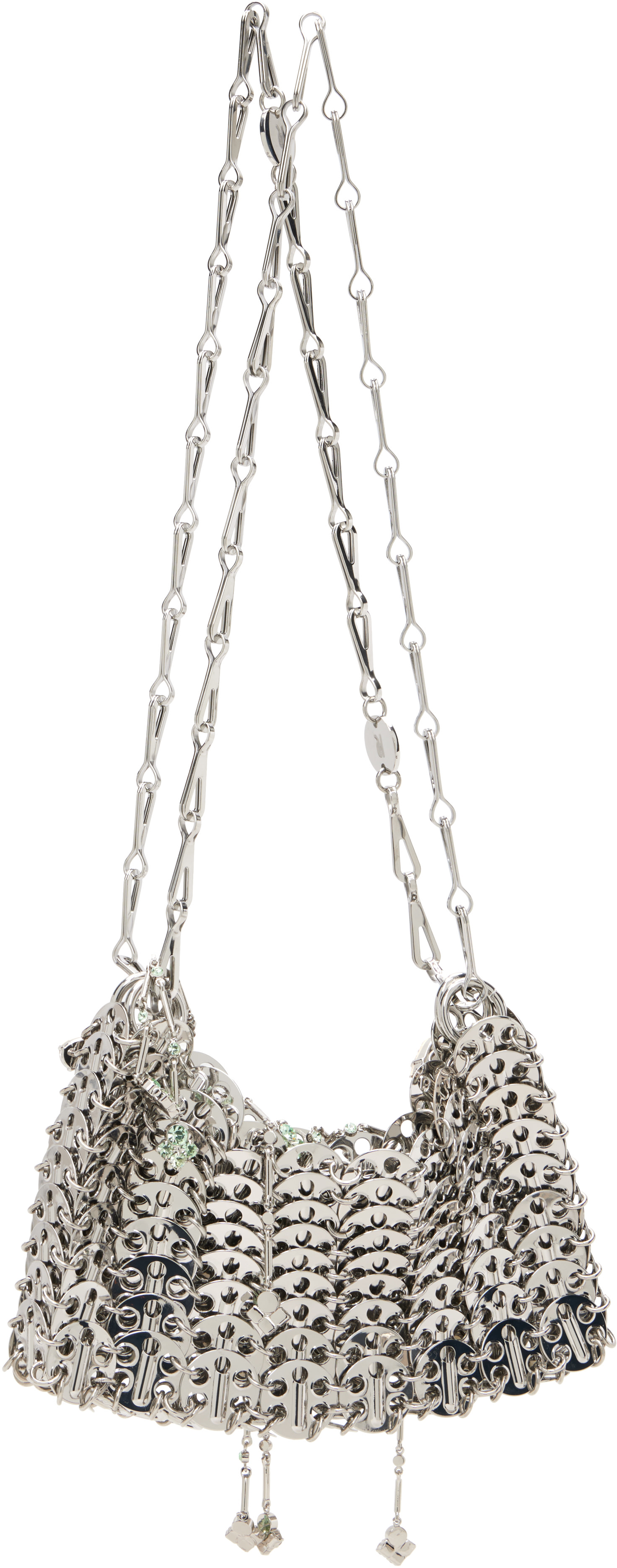 Rabanne: Silver Signature Jewels 1969 Nano Bag | SSENSE