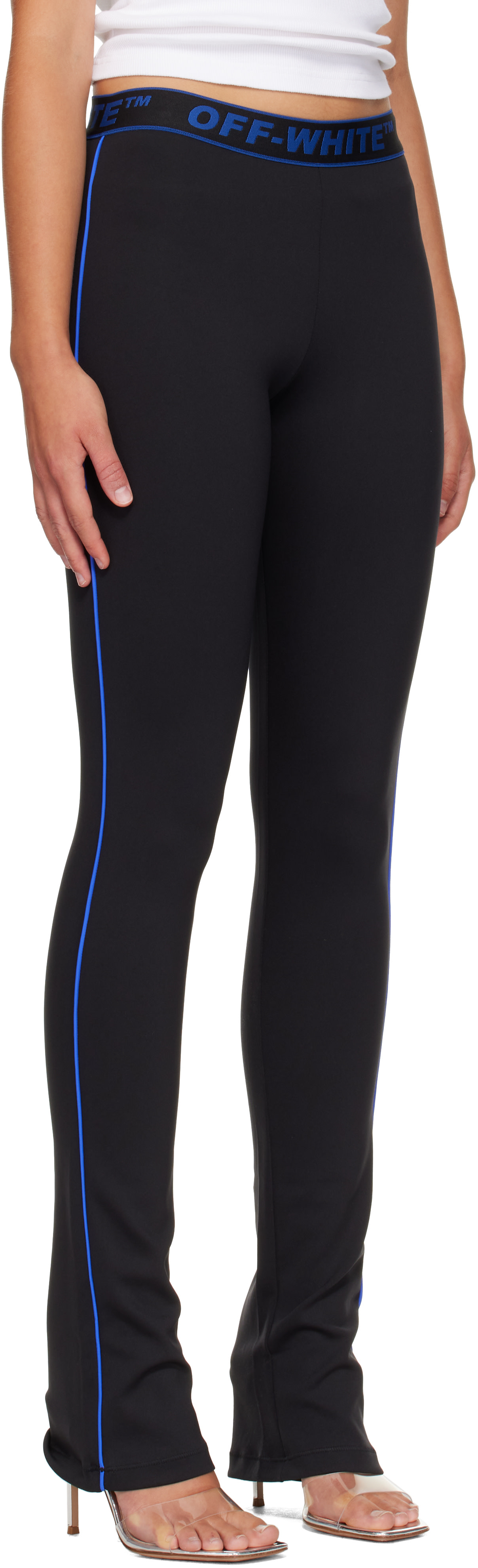 Off-White - Legging de sport noir à logos