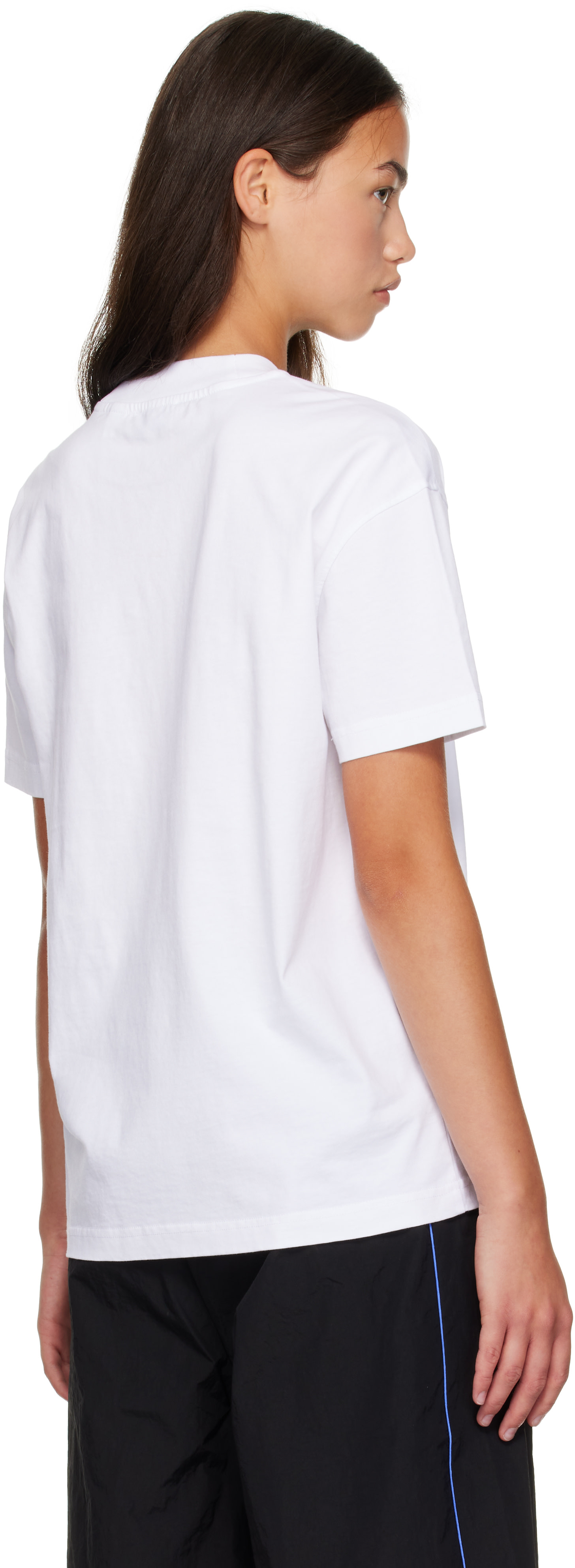 Off-White: White Big Logo Bookish T-shirt | SSENSE