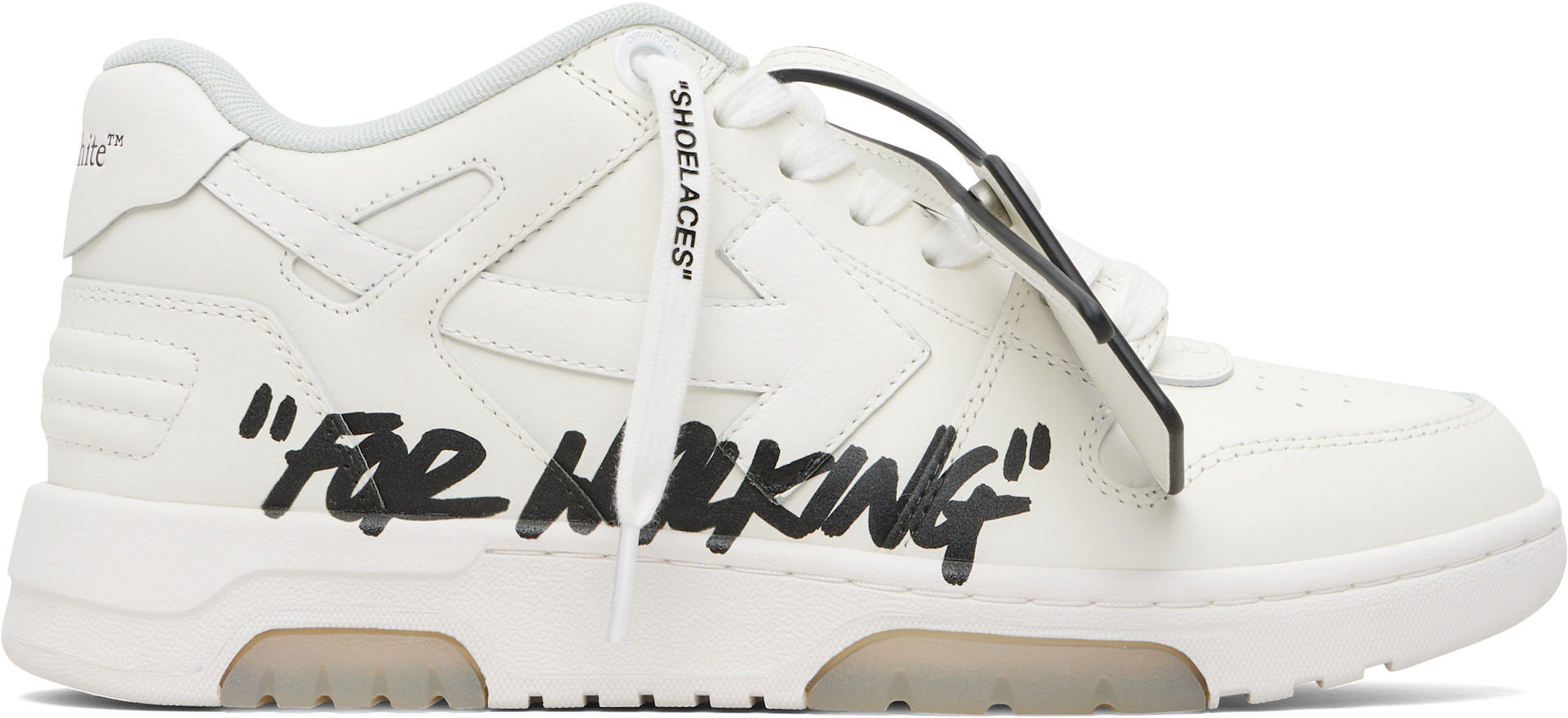 Off-White - Baskets Out Of Office 'For Walking' blanches