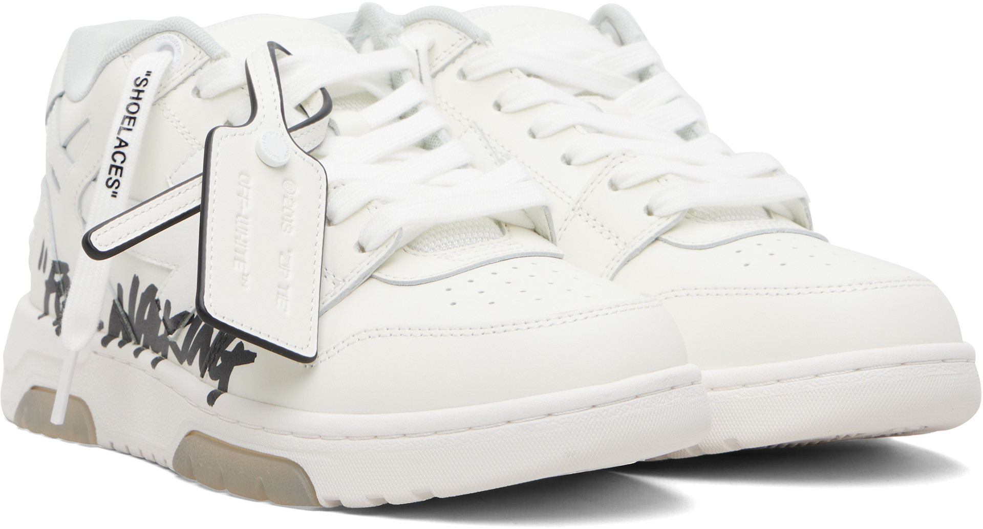 Off-White - Baskets Out Of Office 'For Walking' blanches