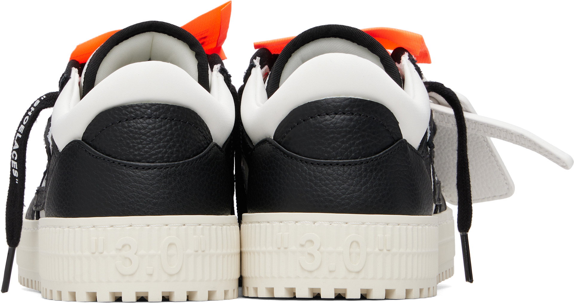 Off-White: Black & White Low Top 3.0 Off Court Sneakers | SSENSE