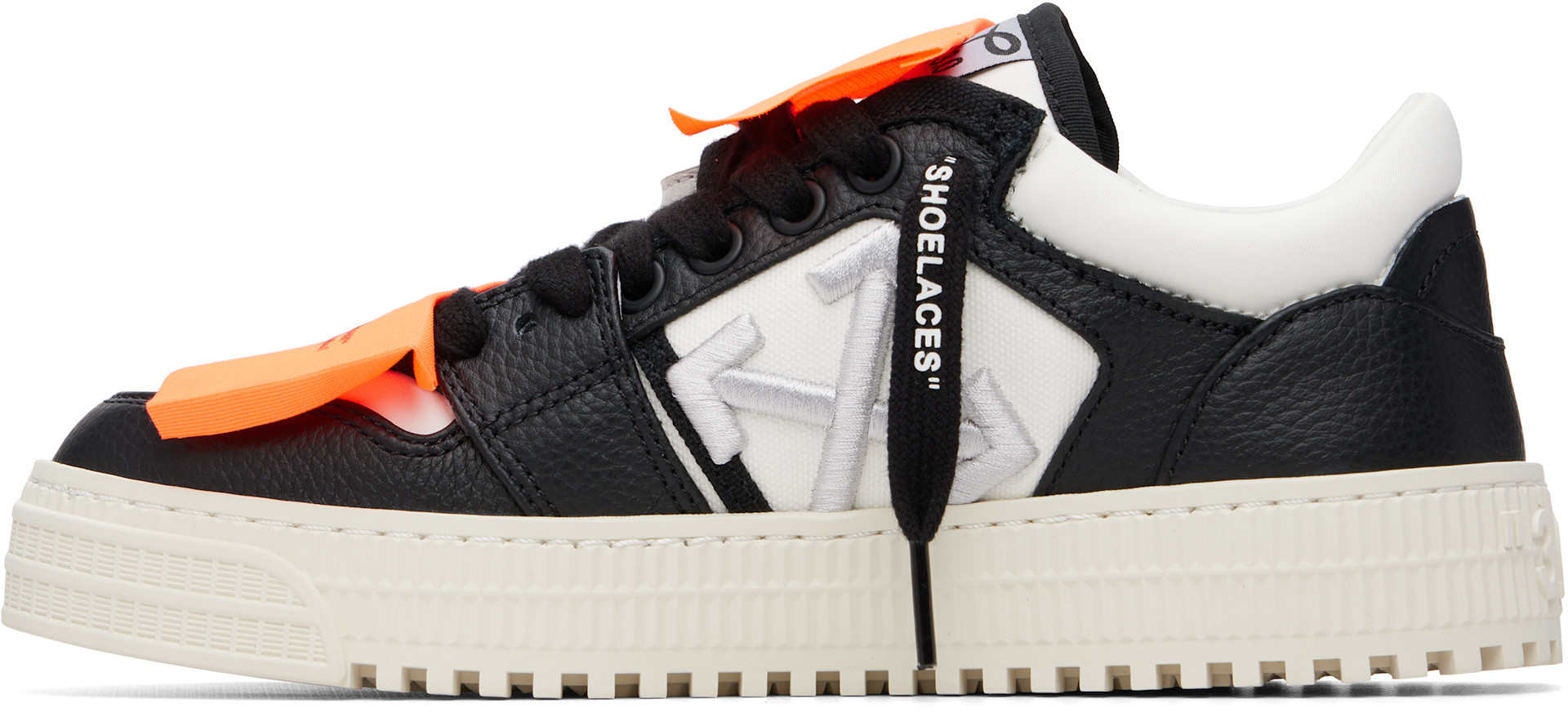 Off-White: Black & White Low Top 3.0 Off Court Sneakers | SSENSE