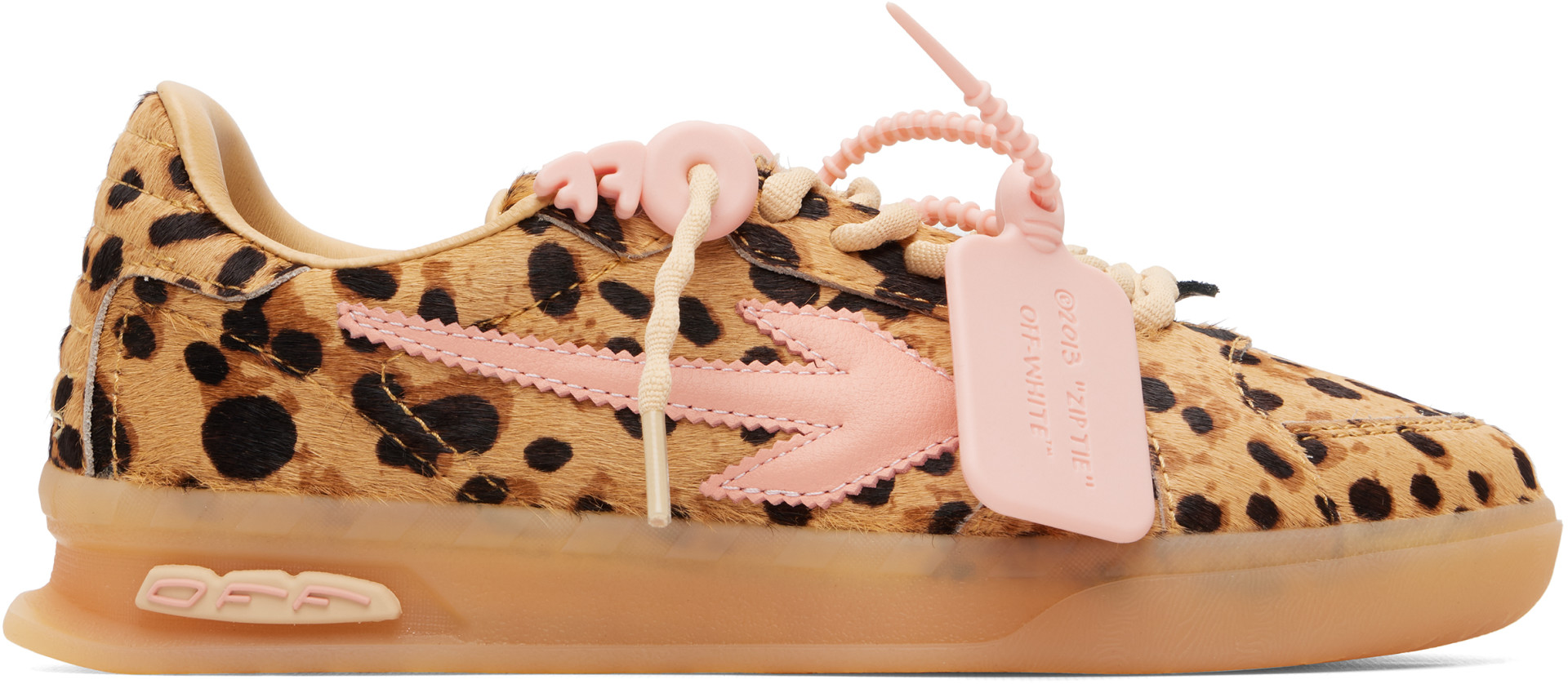 Off-White - Baskets 'End Of Play' brun clair