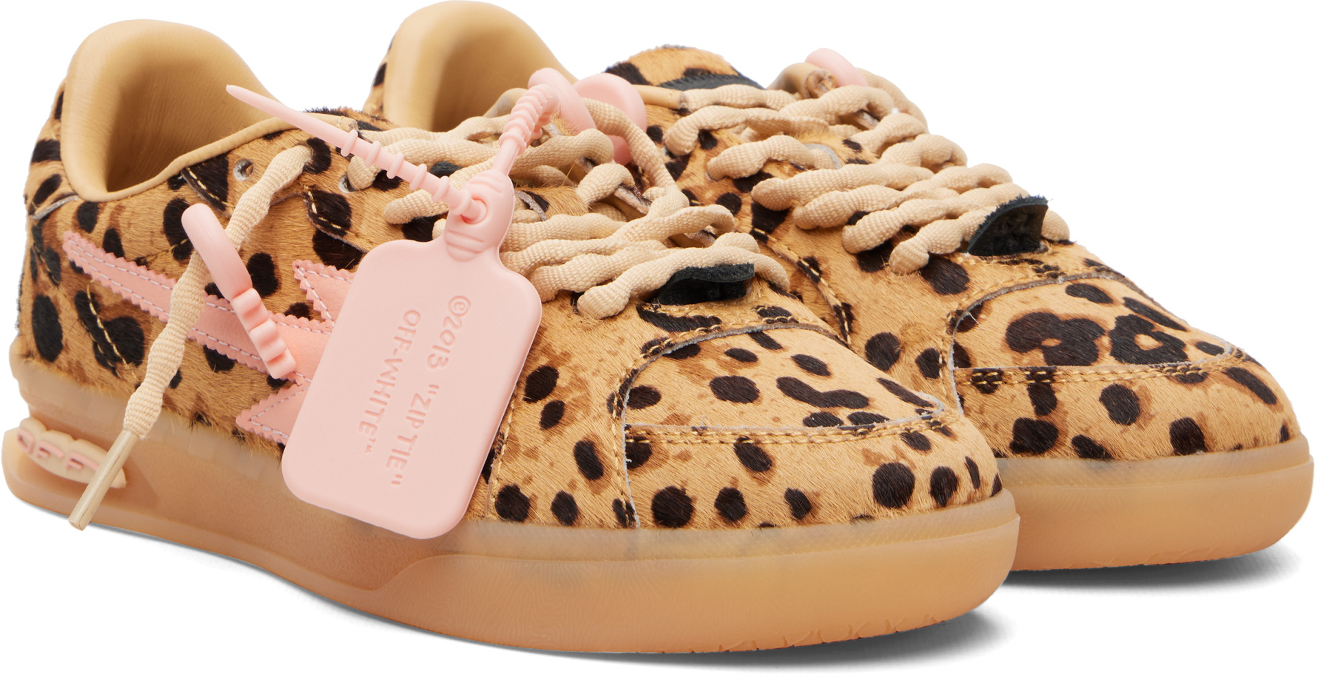 Off-White - Baskets 'End Of Play' brun clair