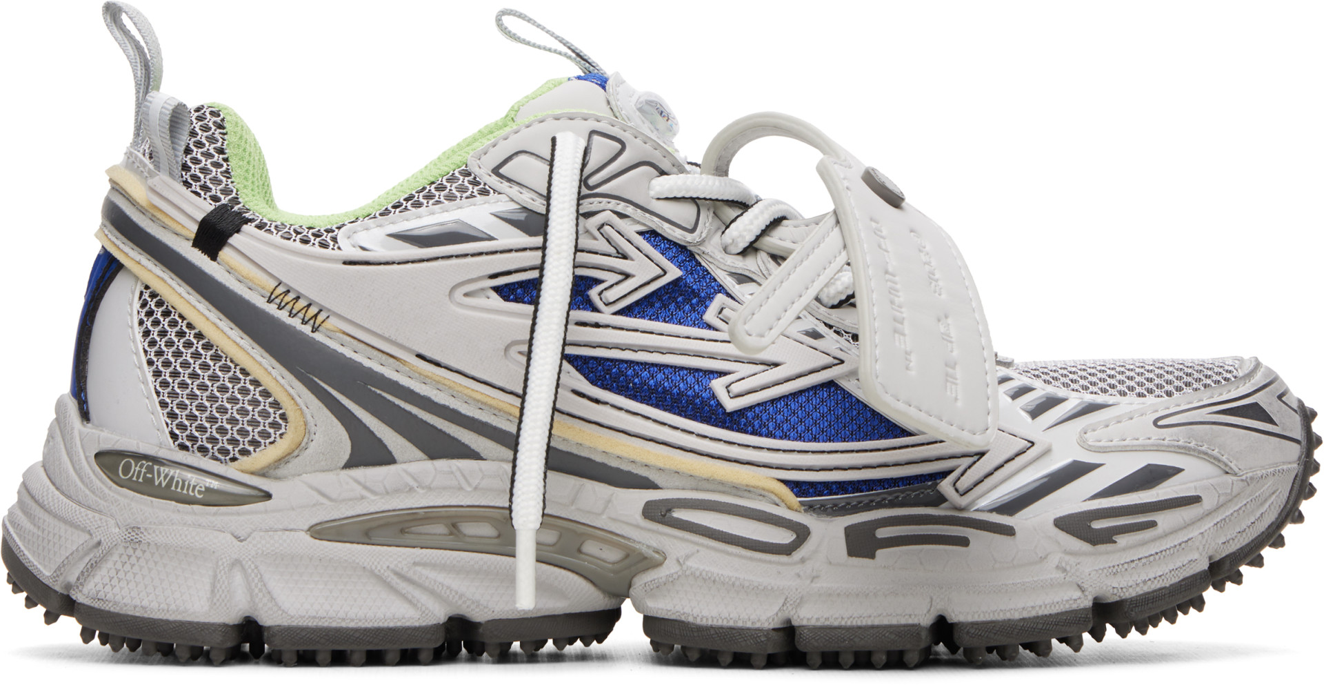 Off-White - Baskets Be Right Back grises à égratignures