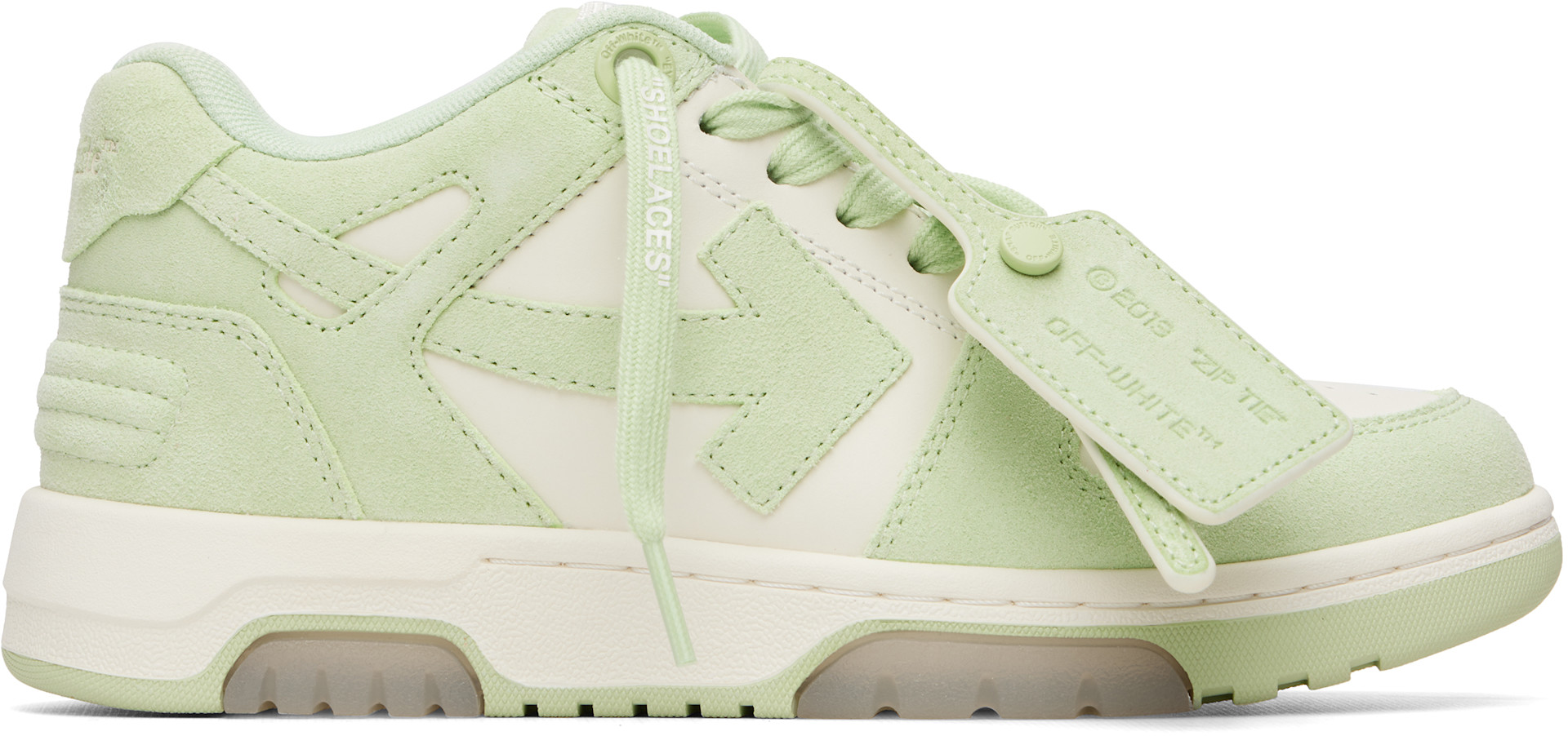 Off-White - Baskets Out Of Office blanc et vert