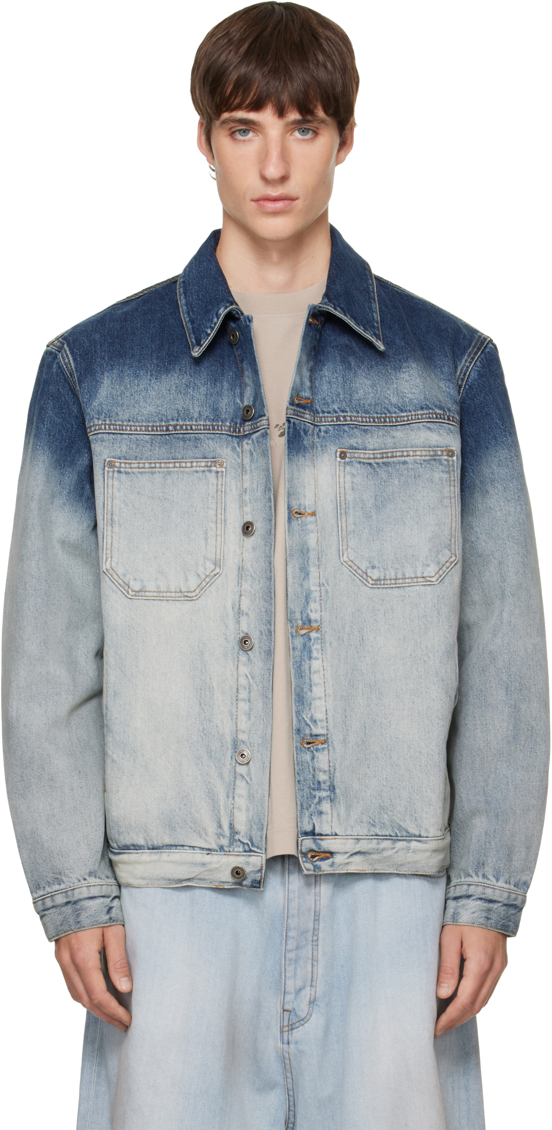 Off-White - Blue Bookish Skate Denim Jacket