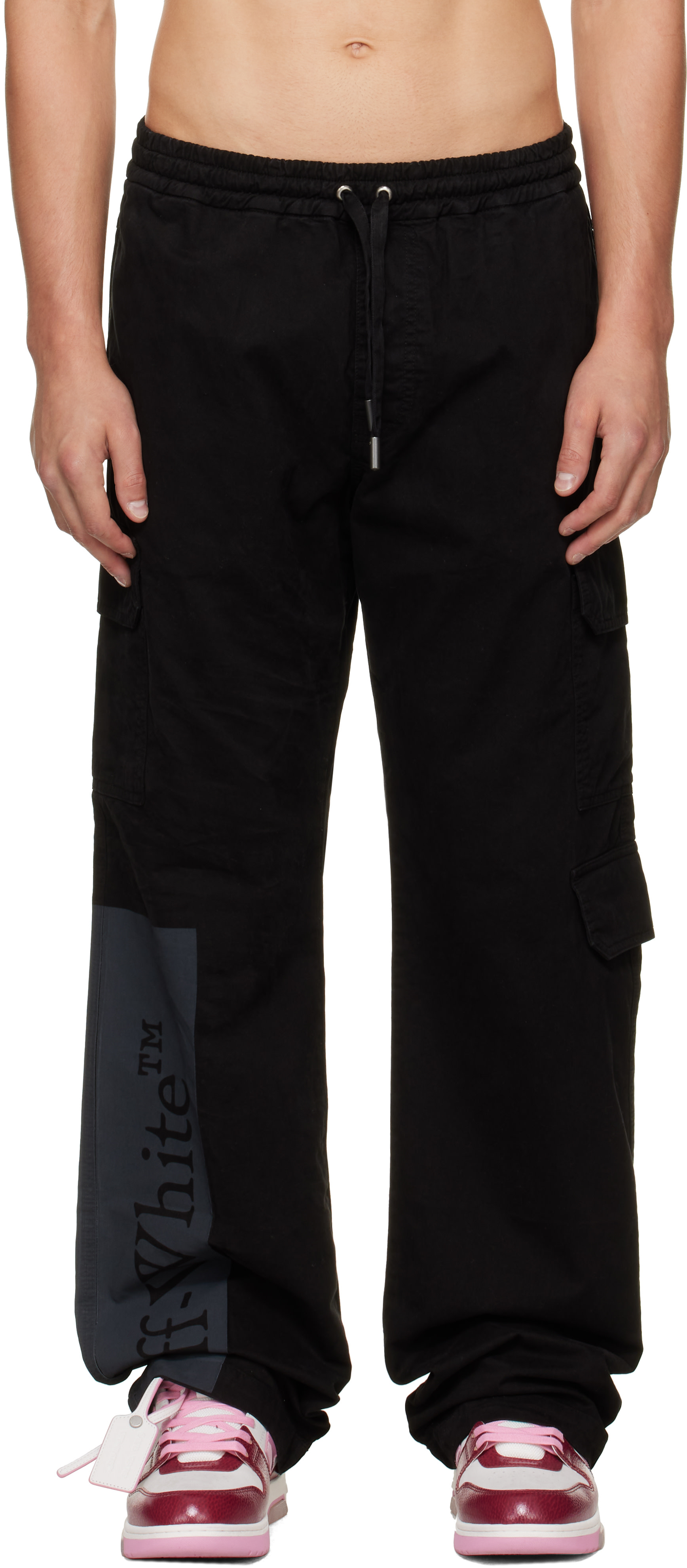 Off-White - Black Big Bookish Straight Cargo Pants