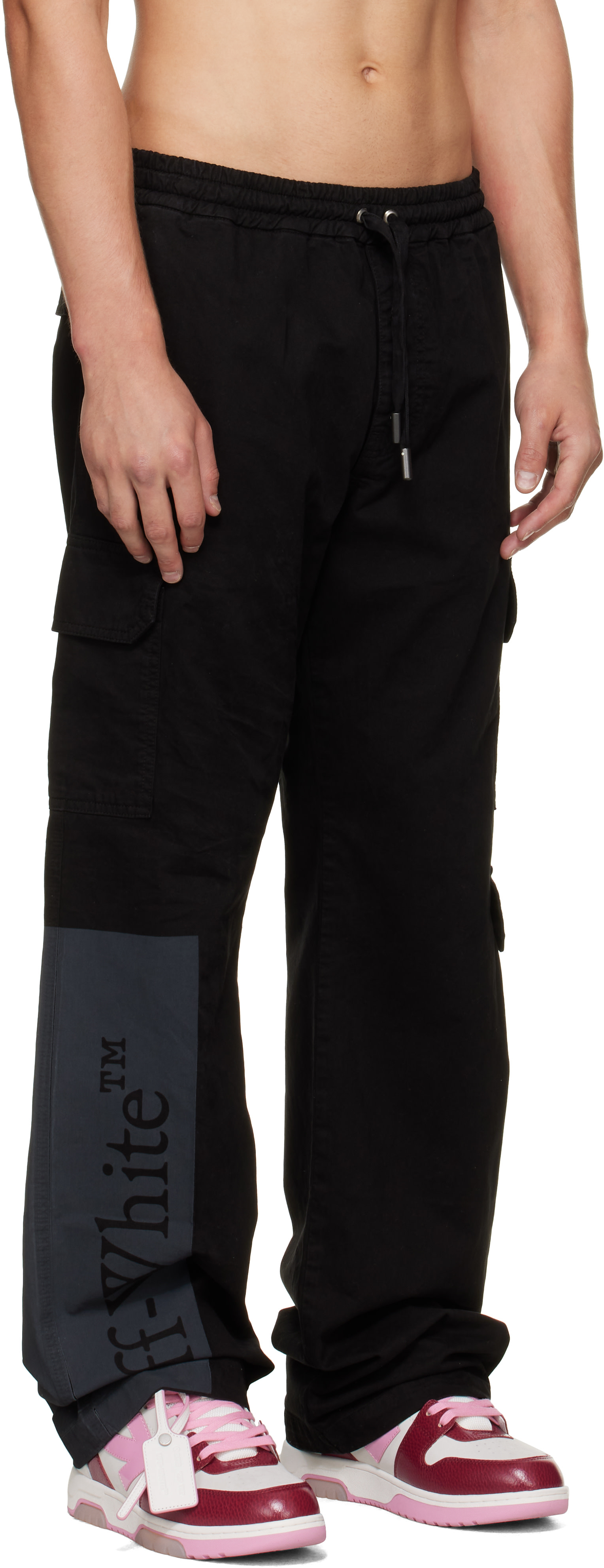 Off-White - Black Big Bookish Straight Cargo Pants