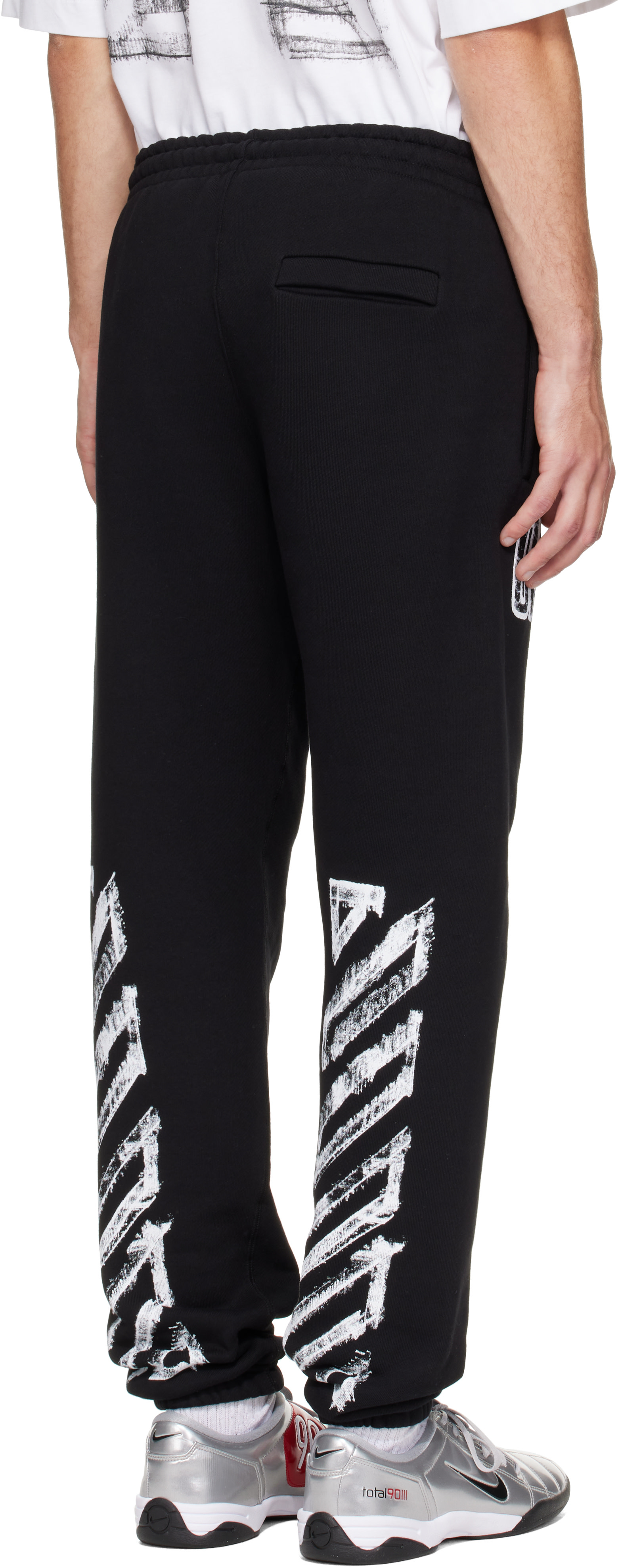 Off-White - Black Motion Arrow Cuffed Sweatpants