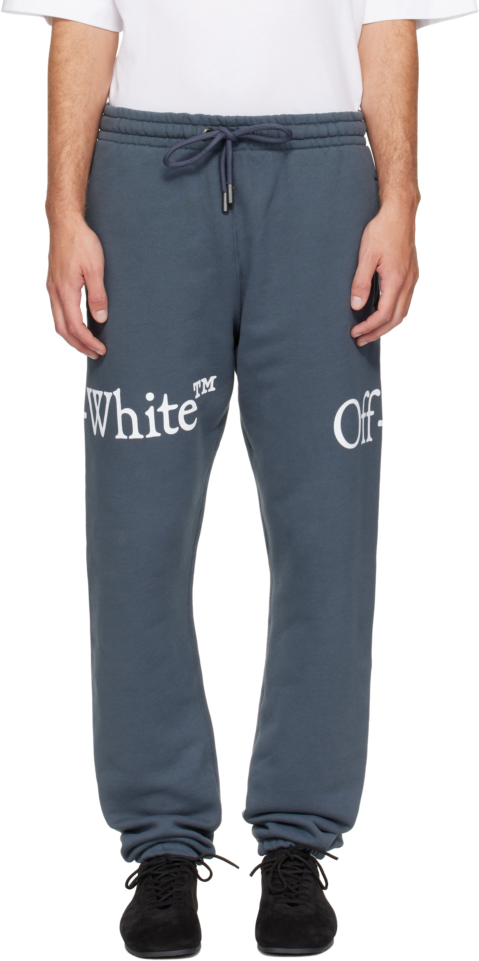 Off-White - Gray Bookish Scarf Cuffed Sweatpants