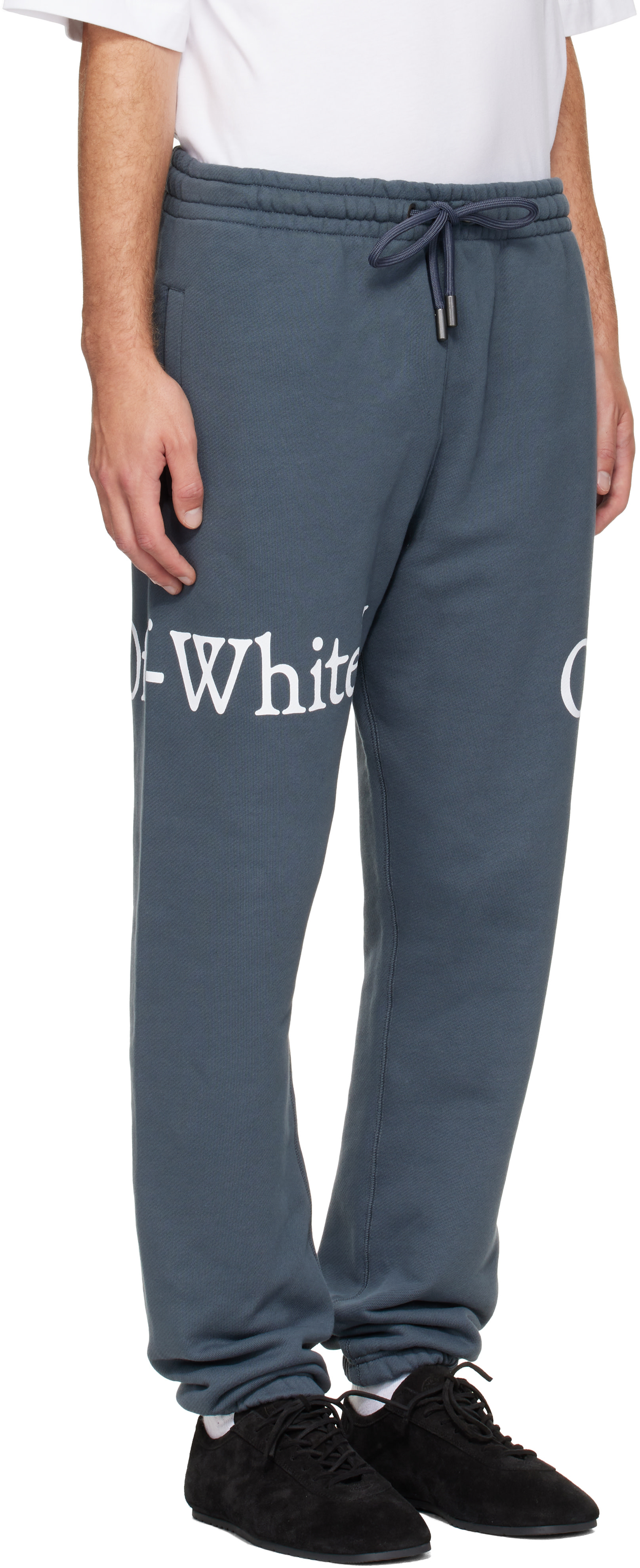 Off-White - Gray Bookish Scarf Cuffed Sweatpants