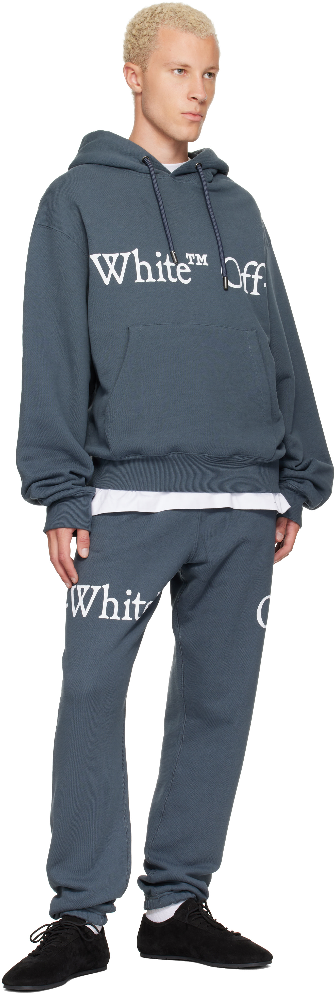 Off-White - Gray Bookish Scarf Cuffed Sweatpants